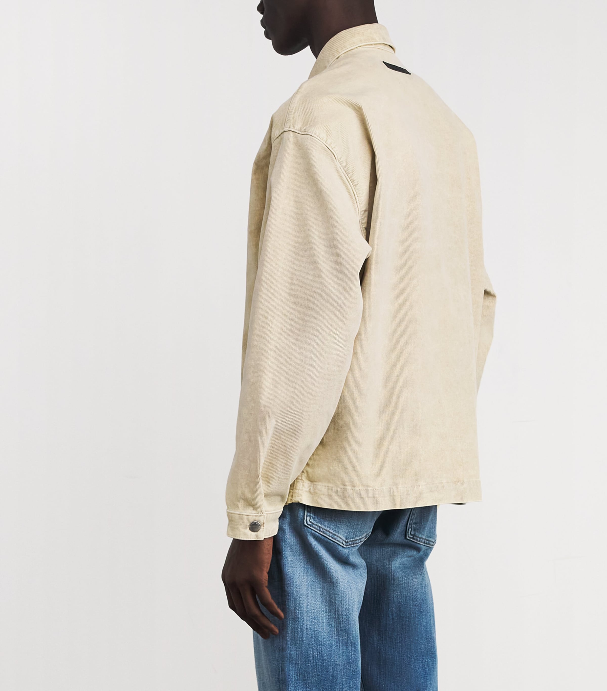 Cotton-Blend Corduroy Shirt CORDUROY WHEAT Image 4