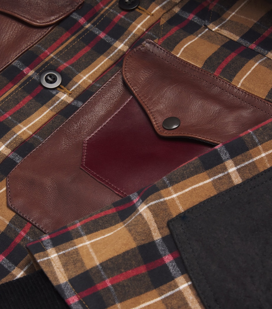 x Filson Cotton Check Jacket BGE/BLK/RED X BLK Image 5