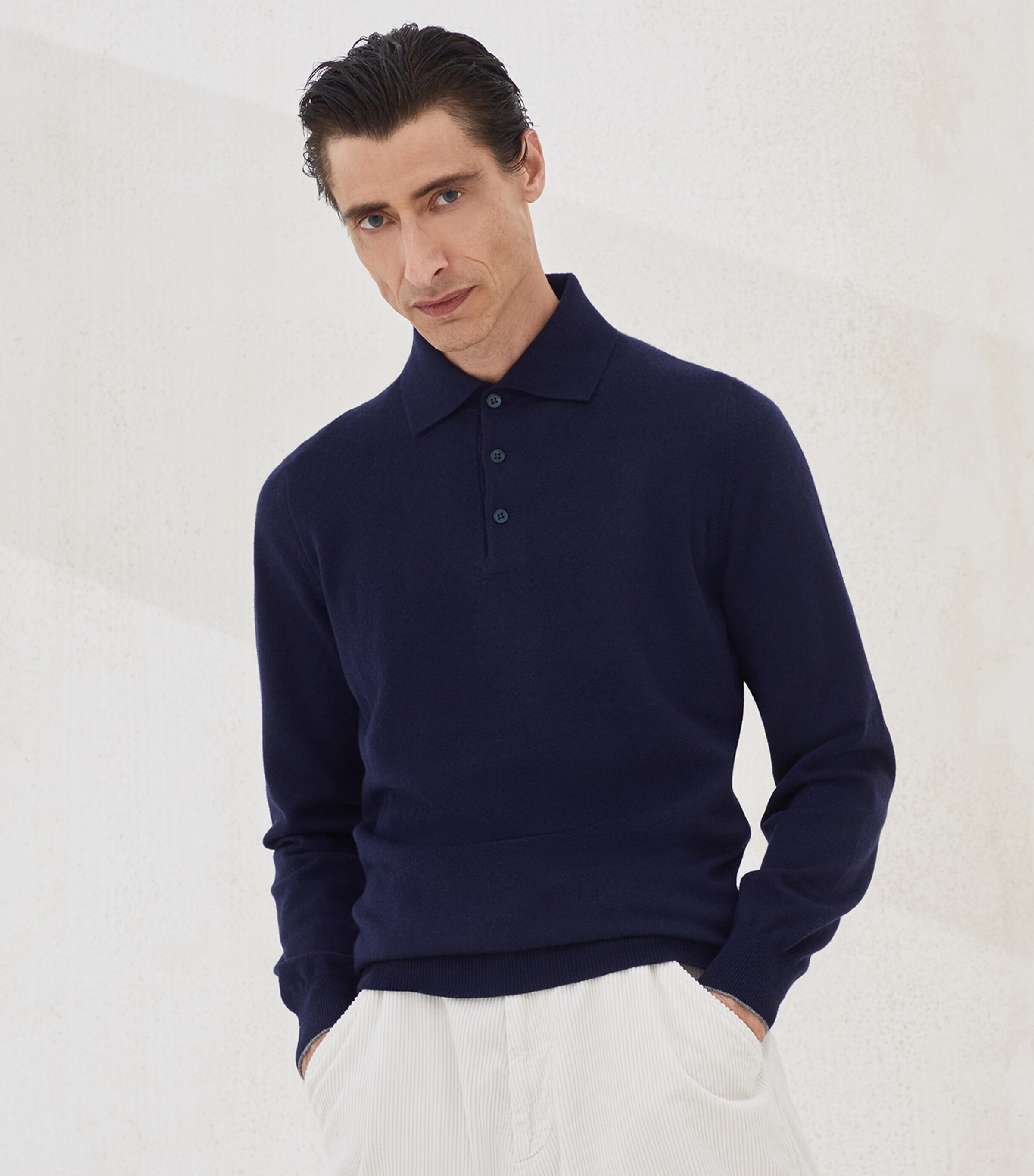 Cashmere Polo Shirt CW425 Image 2