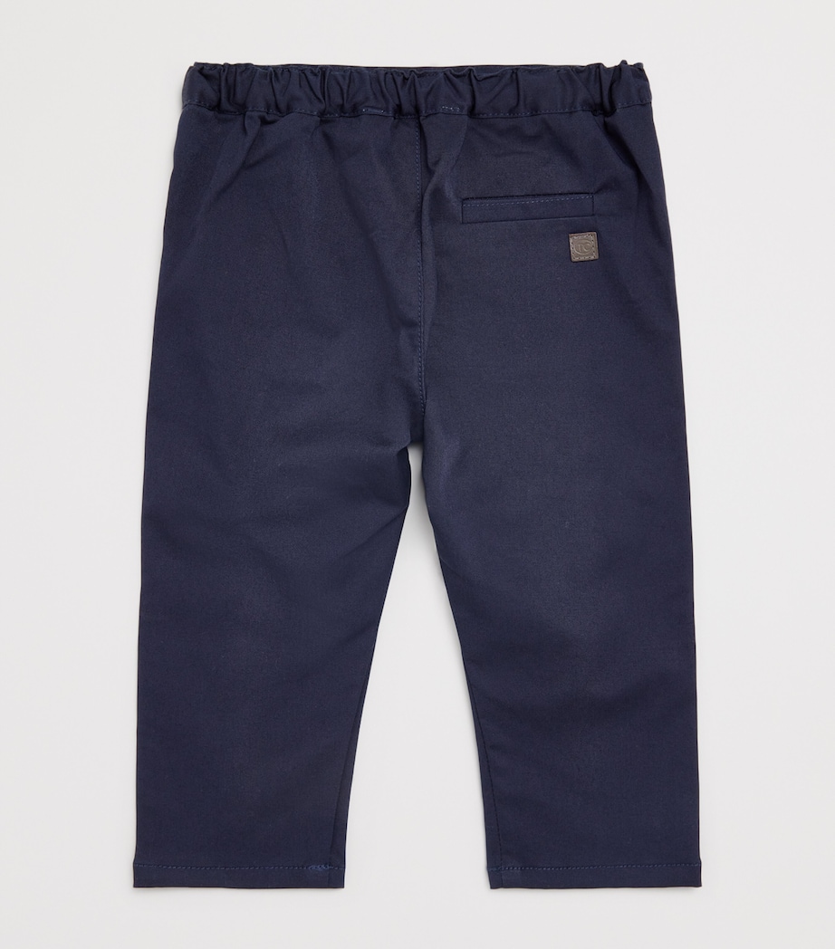 Cotton-Blend Trousers (3 Months-4 Years) 4MARINE Image 2