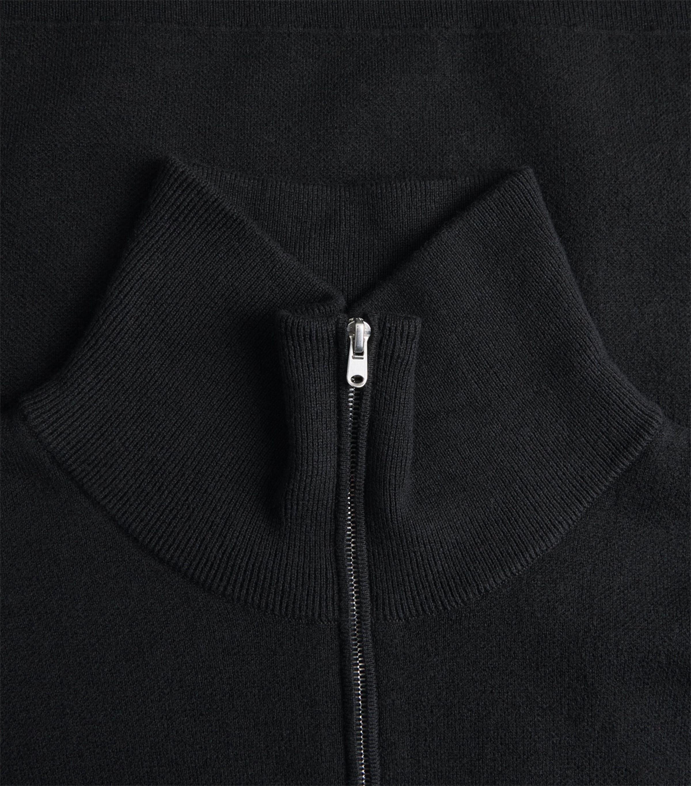 Sandro Paris Mens Wool Half-Zip Sweater Black Image 6