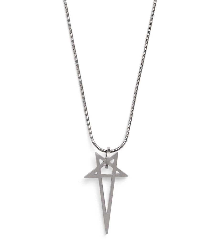 Rick Owens Pentagram Necklace Palladio Image 1