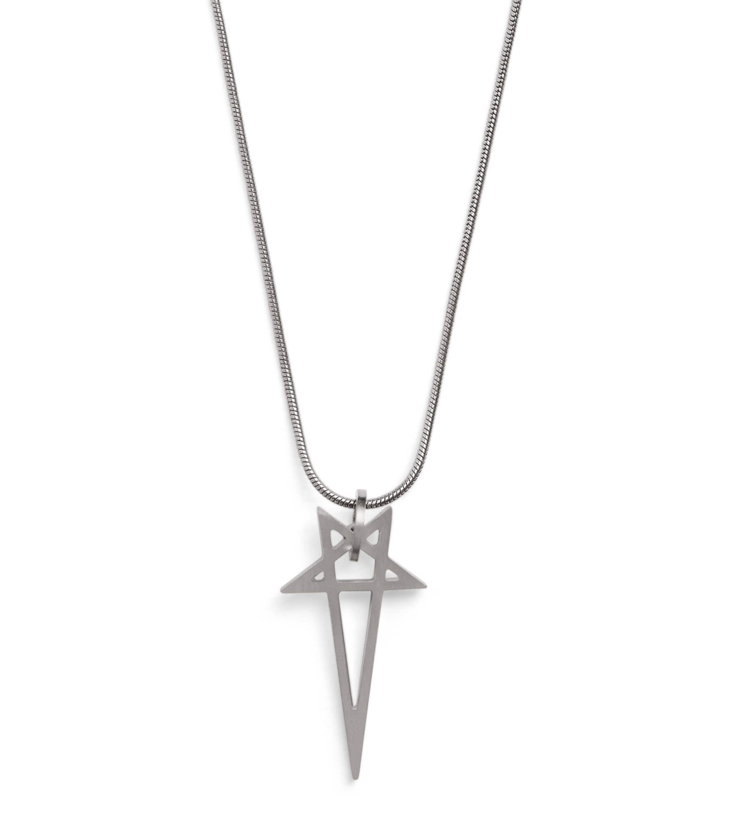 Rick Owens Pentagram Necklace | Harrods UK