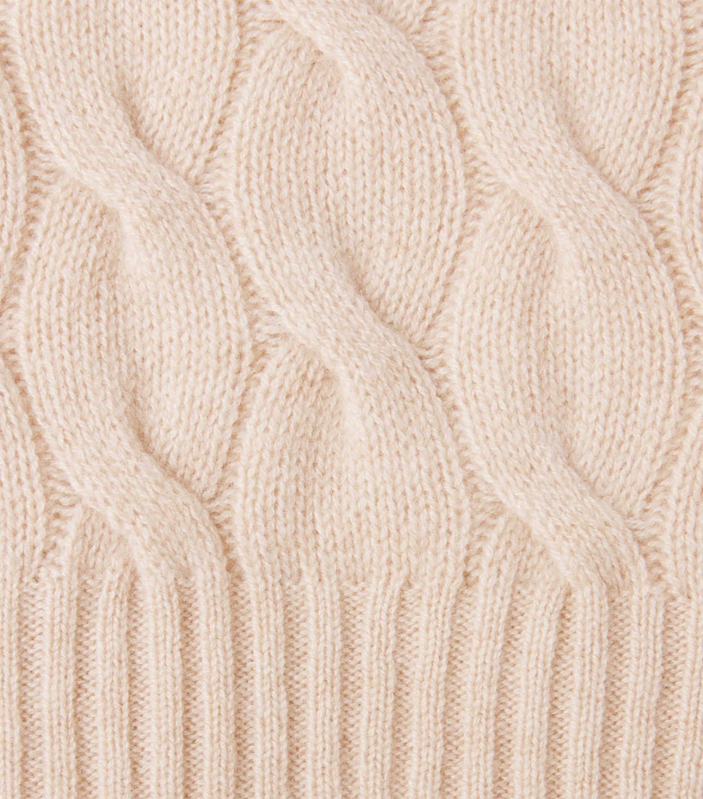 Johnstons Of Elgin Womens Cashmere Cable-Knit Sweater Natural Image 6