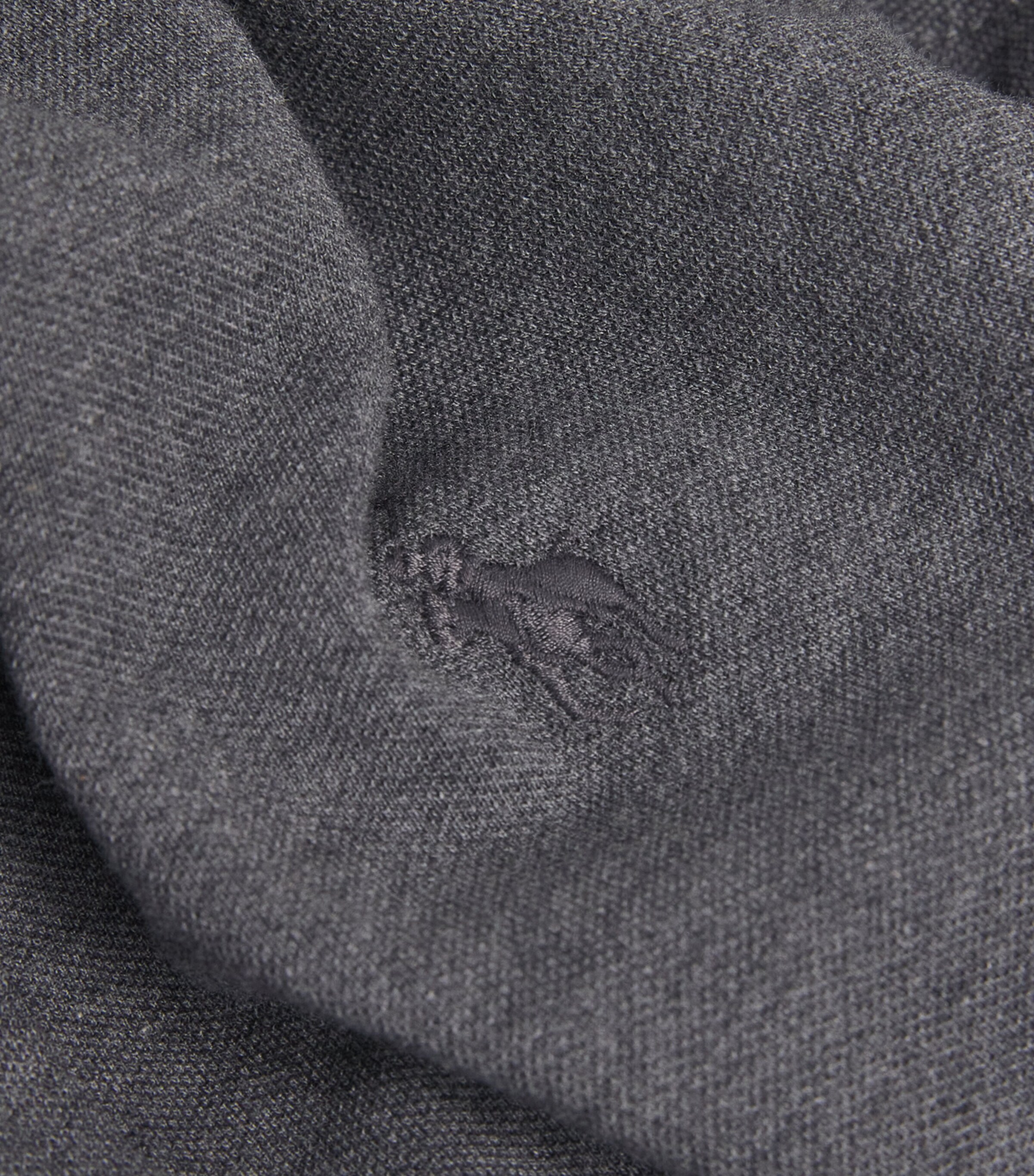 Cotton Featherweight Mesh Shirt GREY Image 5