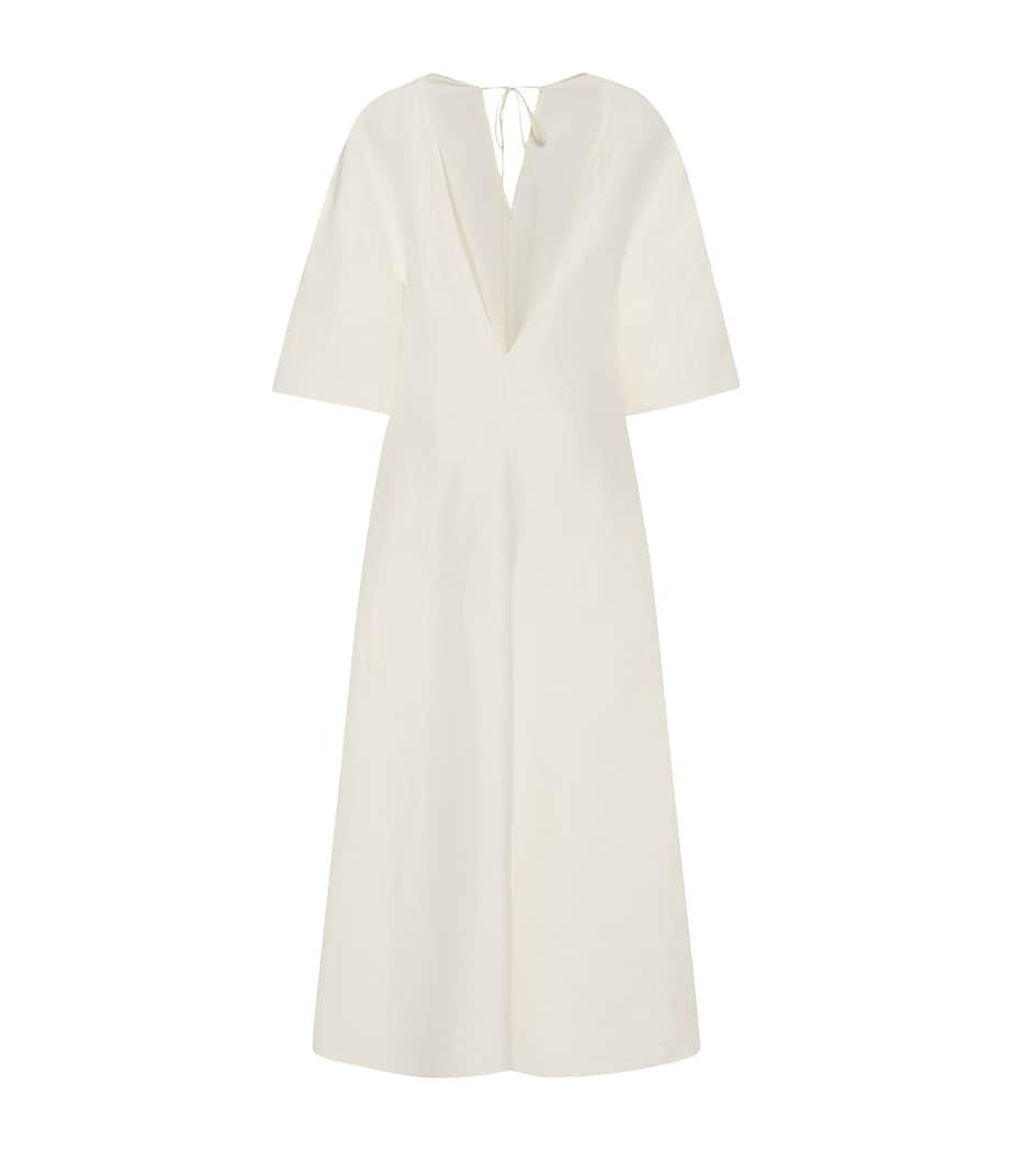 Mia Silk Midi Dress OFF WHITE Image 2