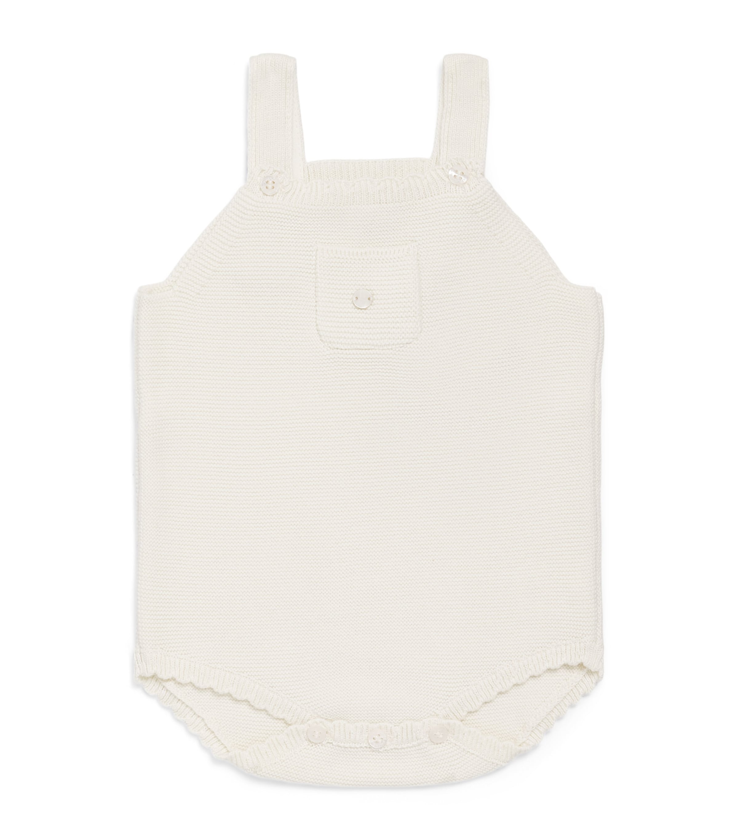 Marie-Chantal Cotton Cecilia Bodysuit (3-24 Months) Milky White Image 1