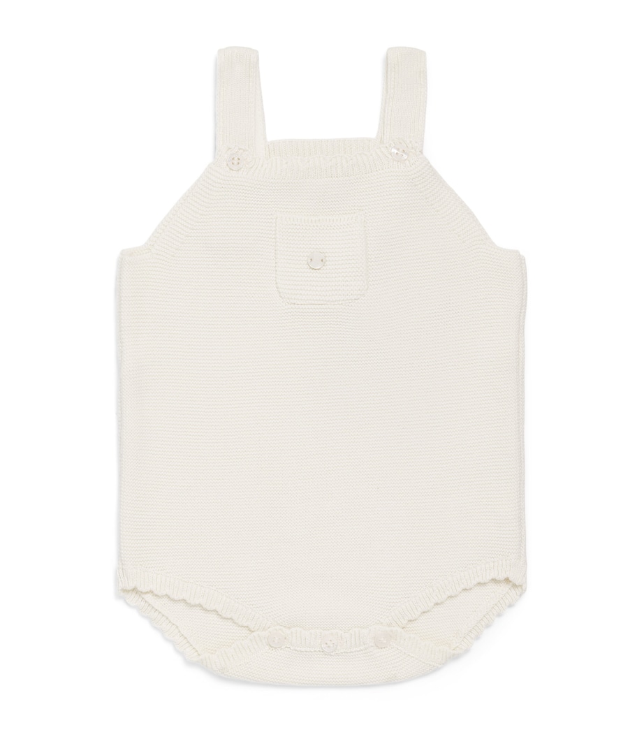 Marie-Chantal Cotton Cecilia Bodysuit (3-24 Months) Milky White Image 1