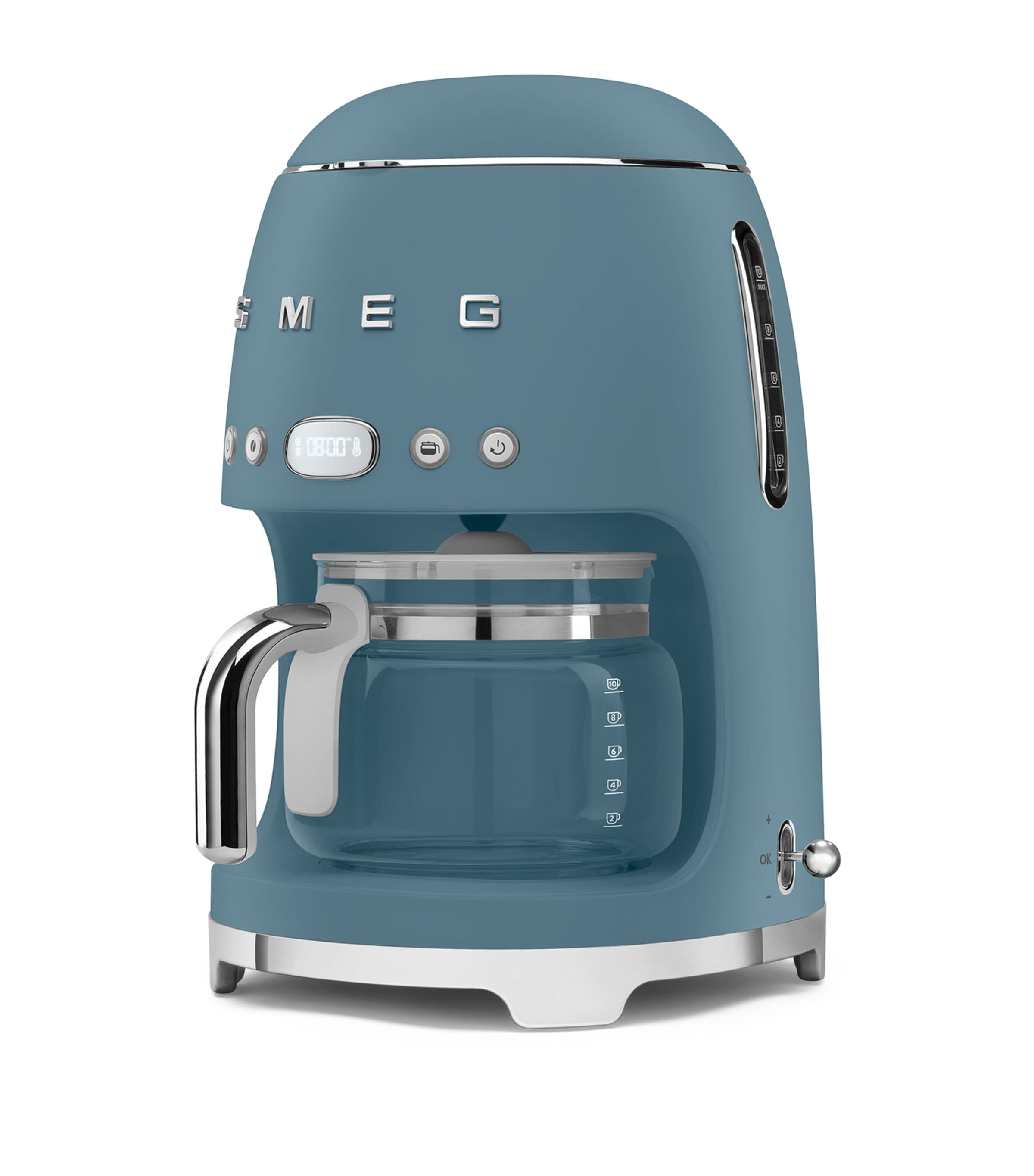 Smeg Drip Filter Coffee Machine Matte Storm Blue Image 3