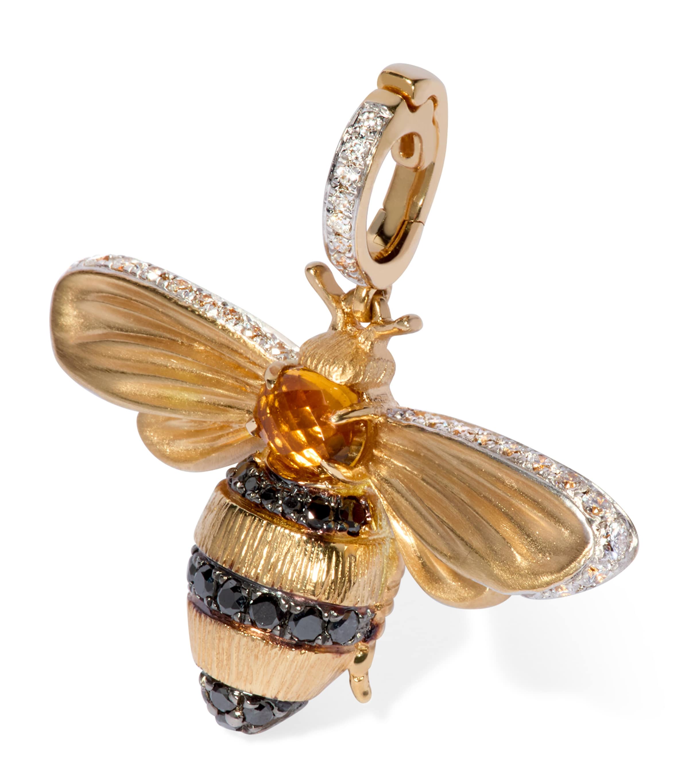 Yellow Gold, Citrine and Diamond Mythology Bee Charm YELLOW GOLD Image 1