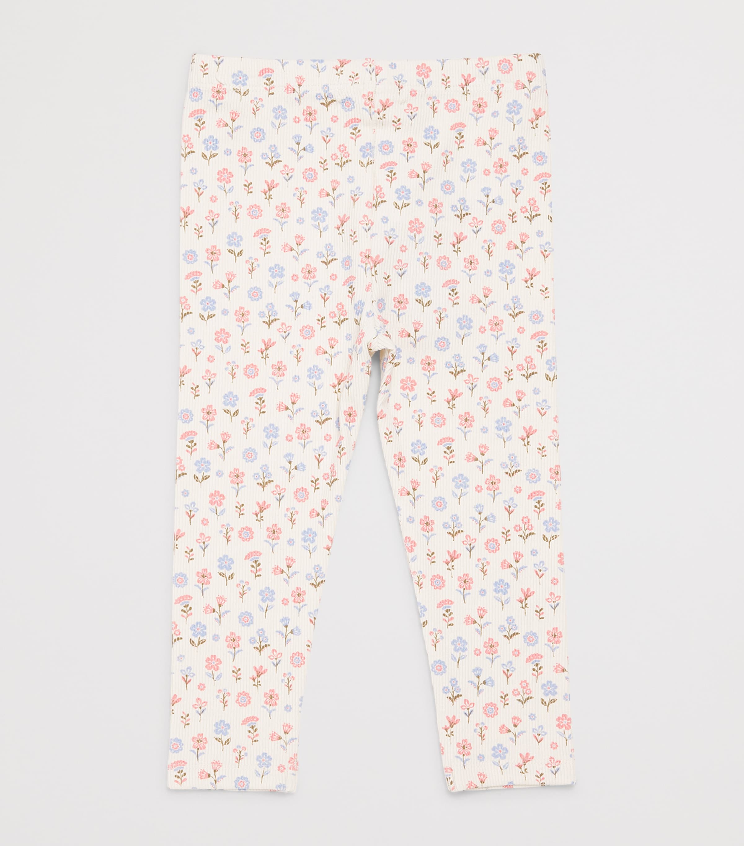 Purebaby Organic Cotton-Blend Ribbed Leggings (12-36 Months) Dahpr Image 2