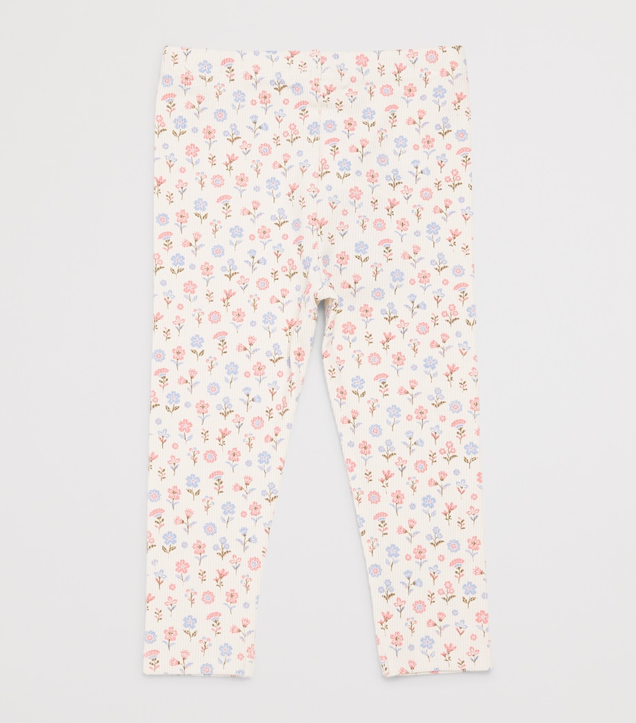 Purebaby Organic Cotton-Blend Ribbed Leggings (12-36 Months) Dahpr Image 2