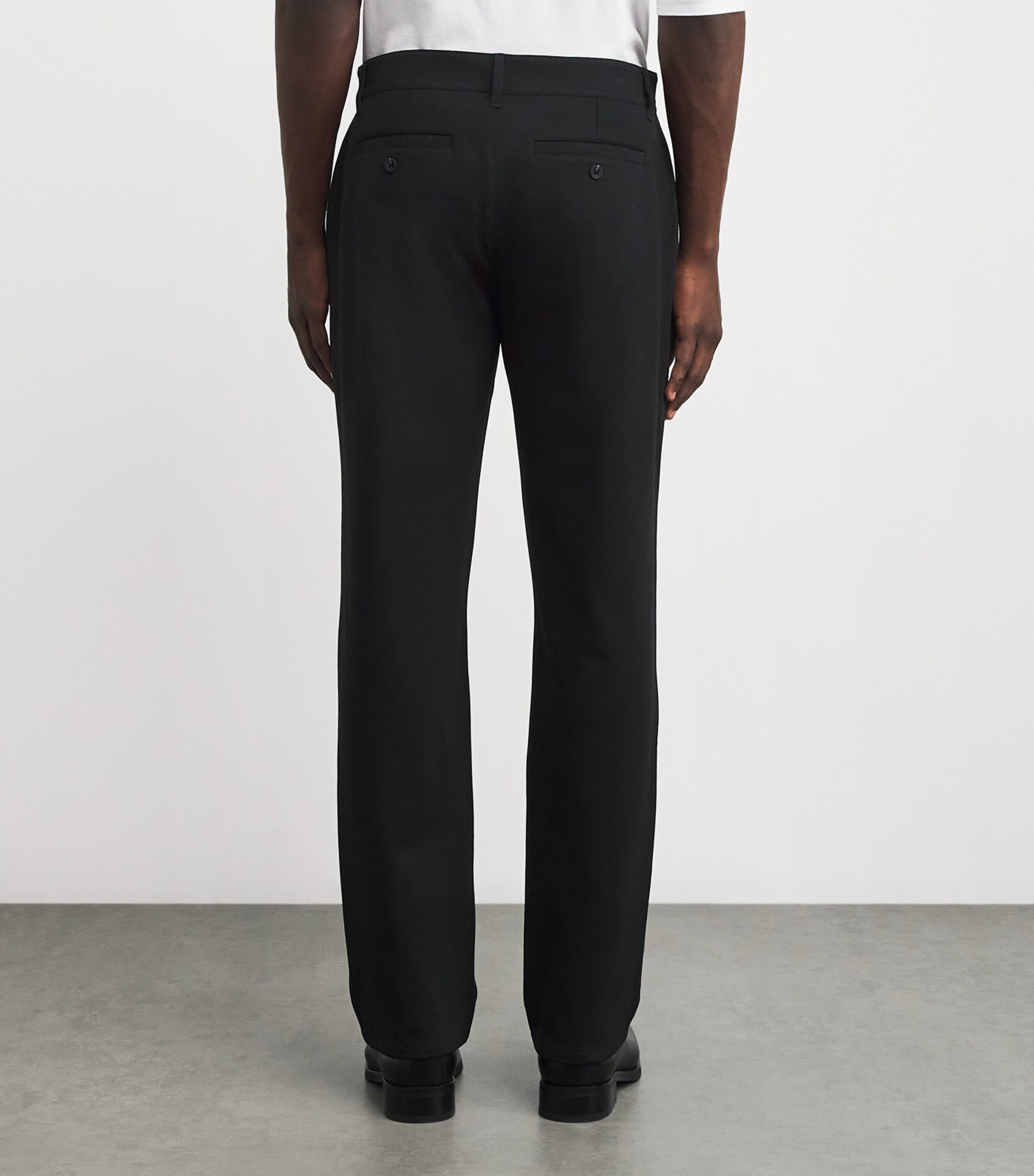 PAIGE Mens Stafford Trousers Black Image 4