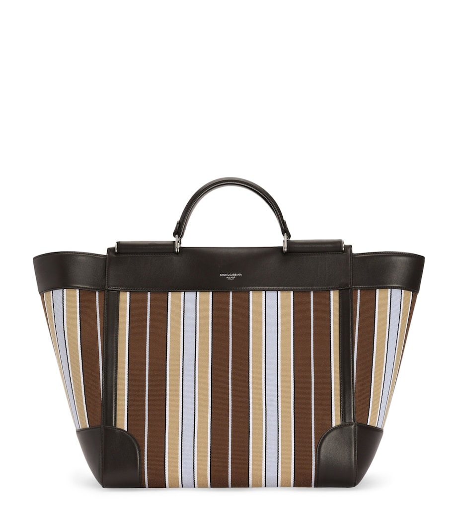 Dolce&Gabbana Striped Sicily Tote Bag Multicolor Mar Image 1