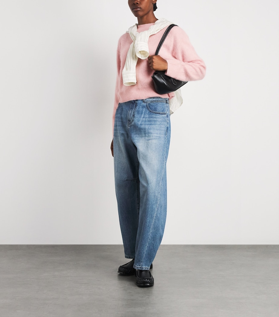 Rag & Bone Womens Brushed Cashmere Jada Sweater Pink Image 2