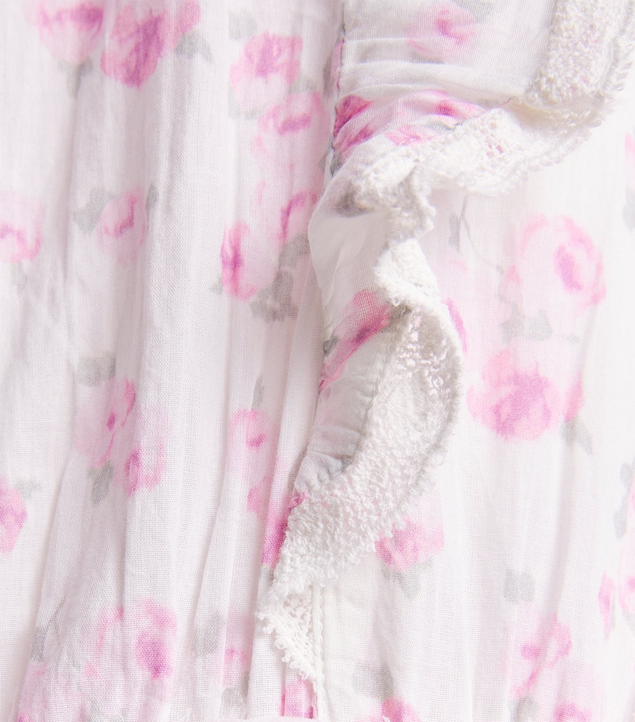 LoveShackFancy Cotton Floral Decker Dress (2-6 Years) Rusorrustic Orchid Image 3