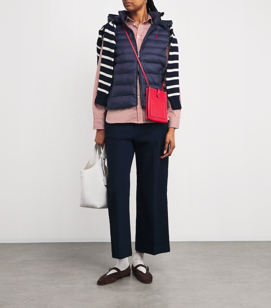 Water-Repellent Padded Gilet NAVY Image 2