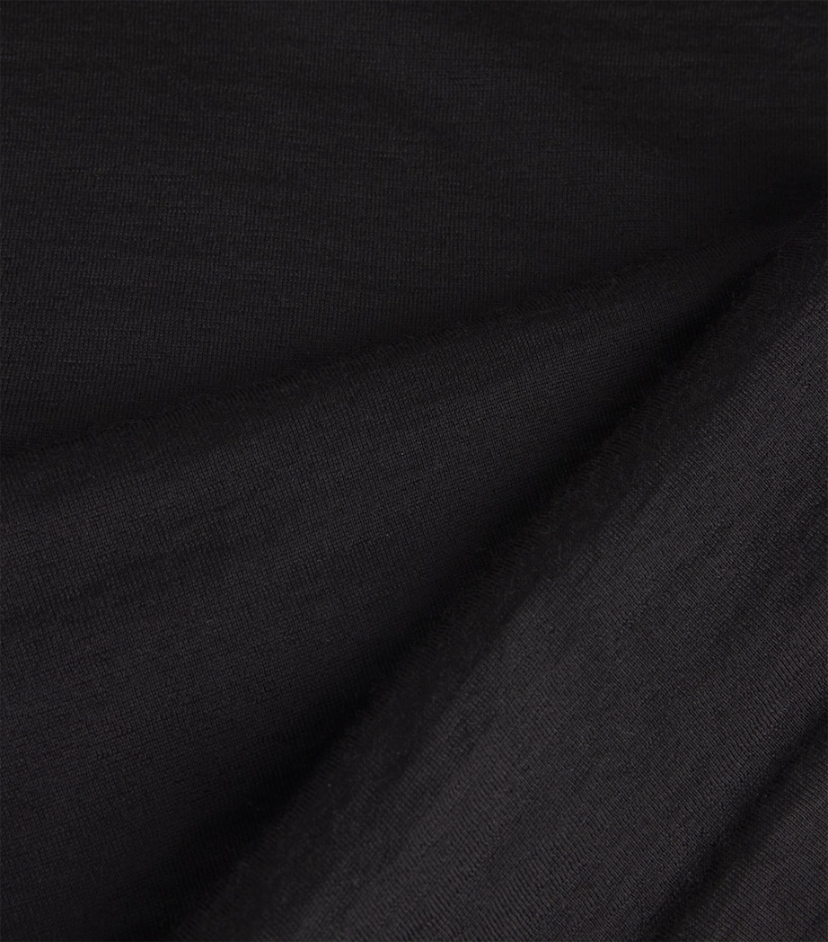 Colombo Womens Ultra-Fine Kid Cashmere Rollneck Sweater Black Image 5