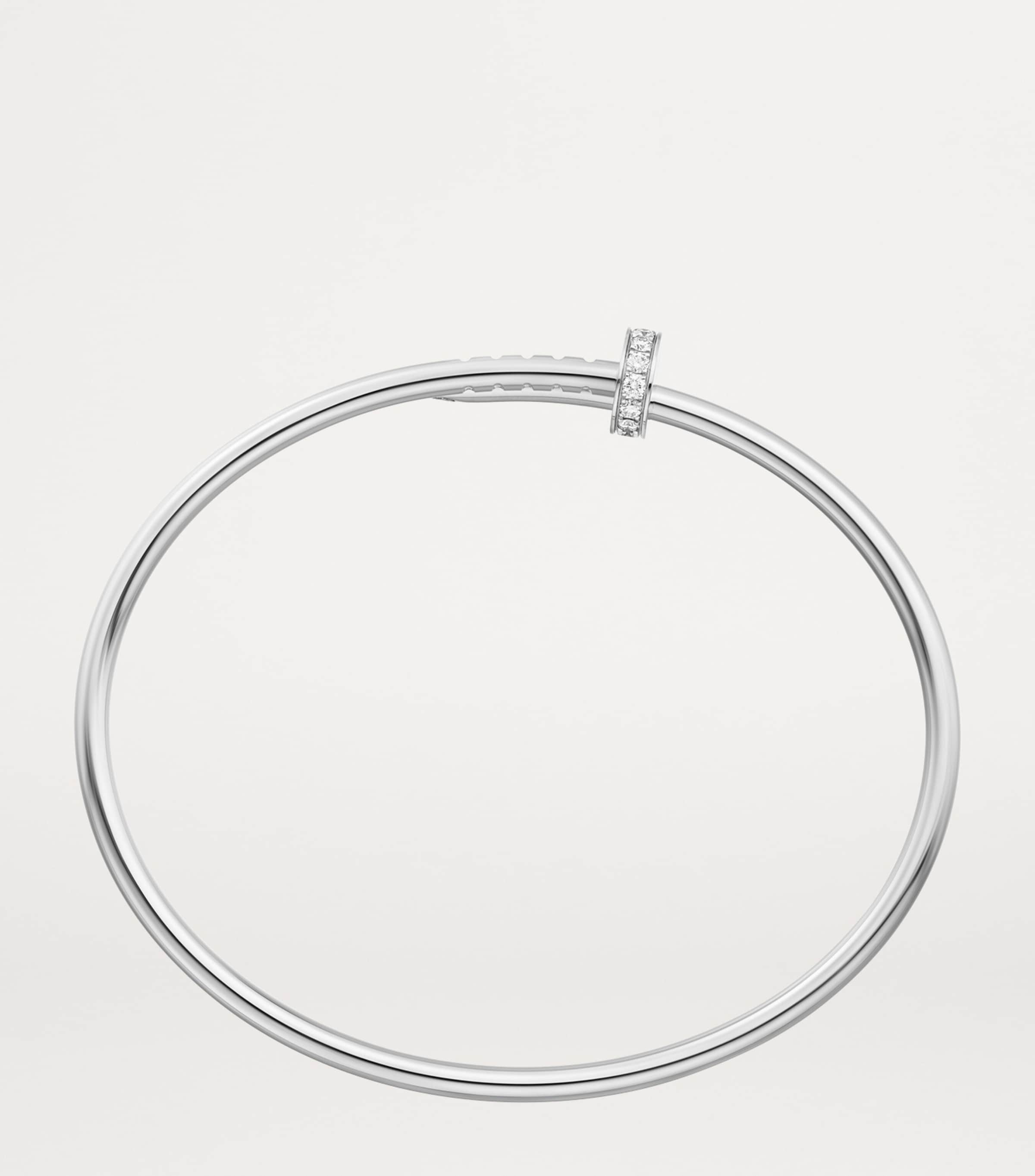 White Gold and Diamond Juste Un Clou Bracelet WHITE GOLD Image 3