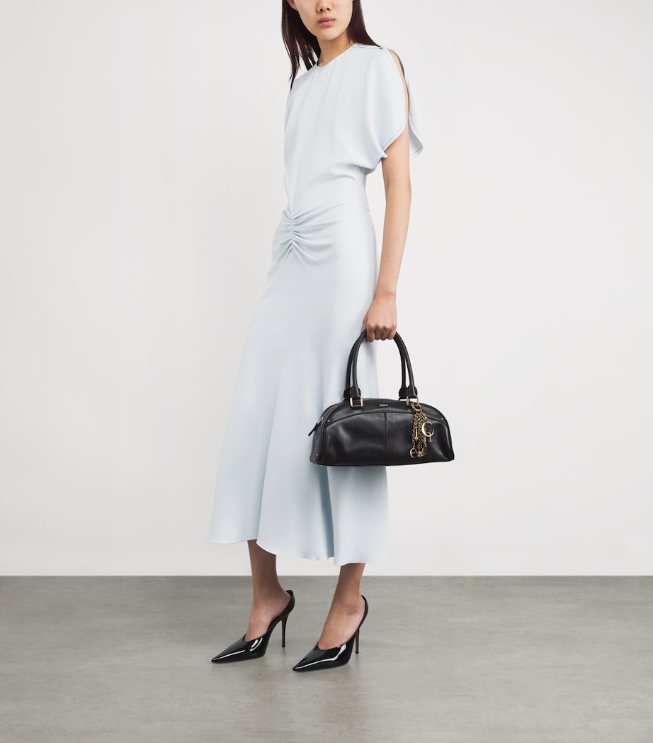 Satin Bela Midi Dress 9636 GLACIAL BLUE Image 2