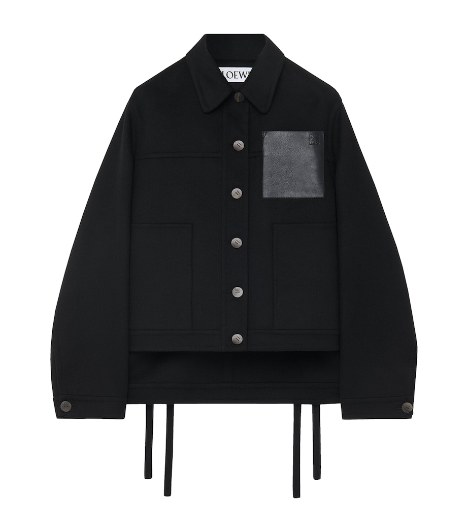 Wool-Cashmere Workwear Jacket BLACK Image 1