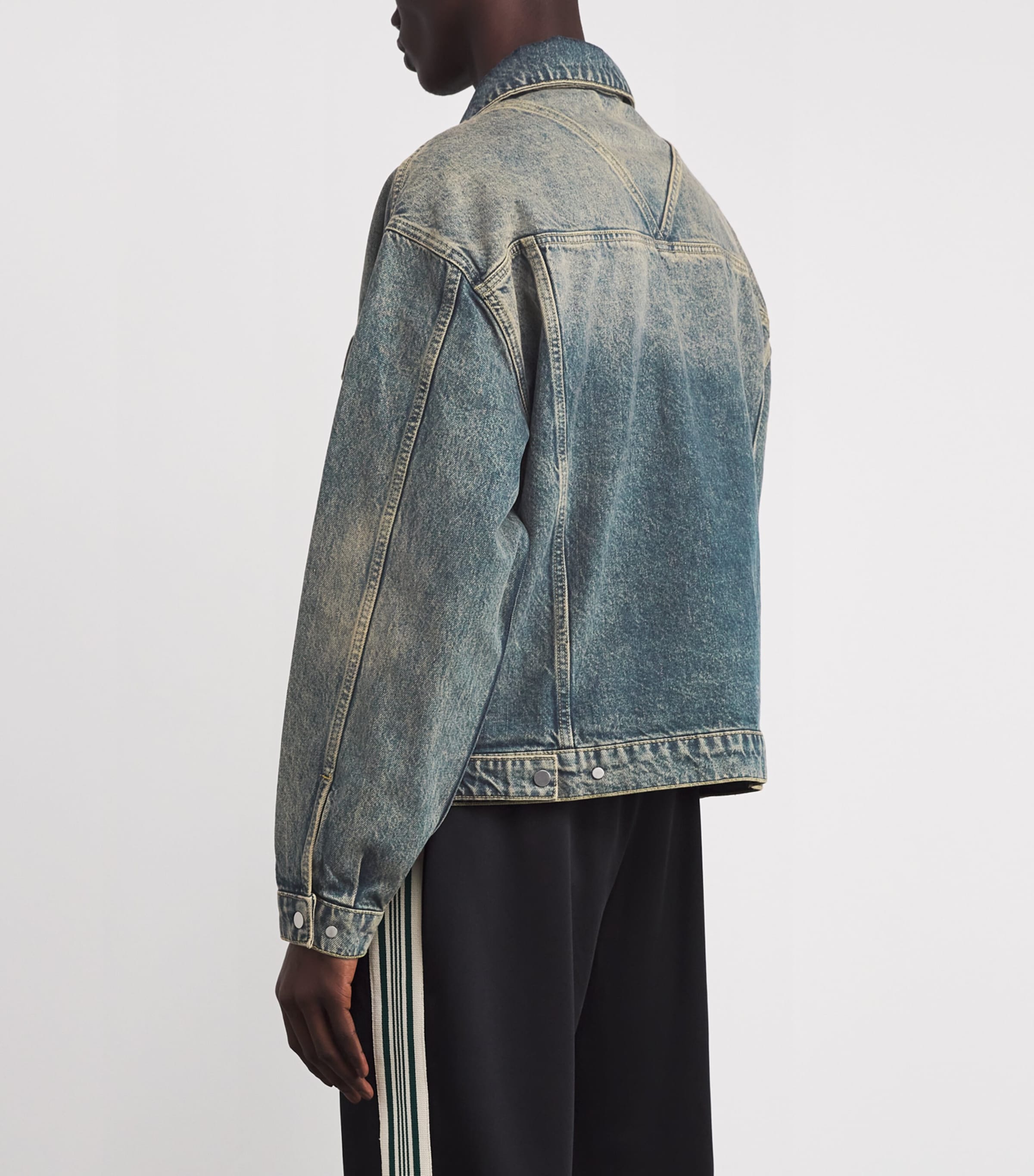 Bleached Denim Jacket BLUE CREAM Image 4