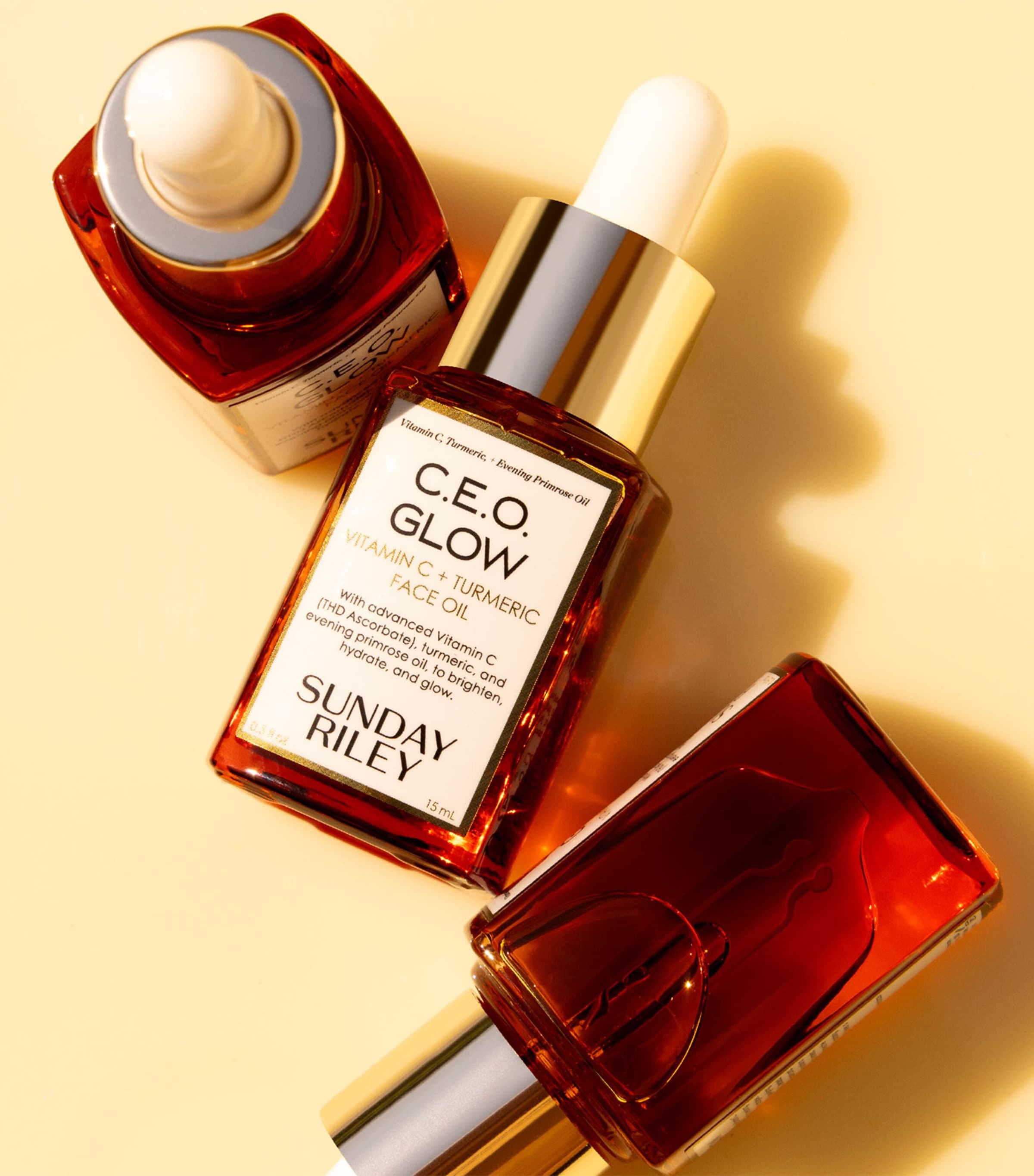 Sunday Riley C.E.O. Glow Vitamin C + Turmeric Face Oil (15ml) Image 4
