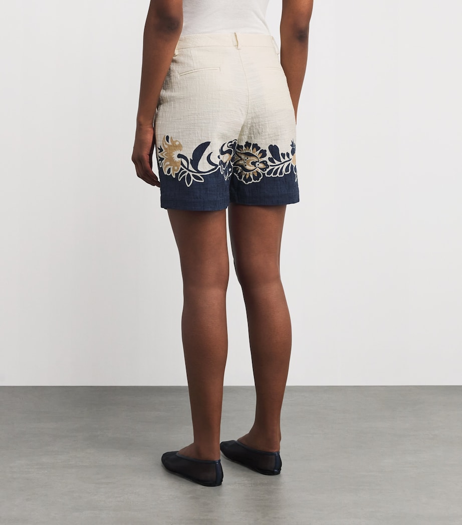 Stretch-Cotton Boyfriend Bermuda Shorts BU03 SELVA PLAC�E Image 4