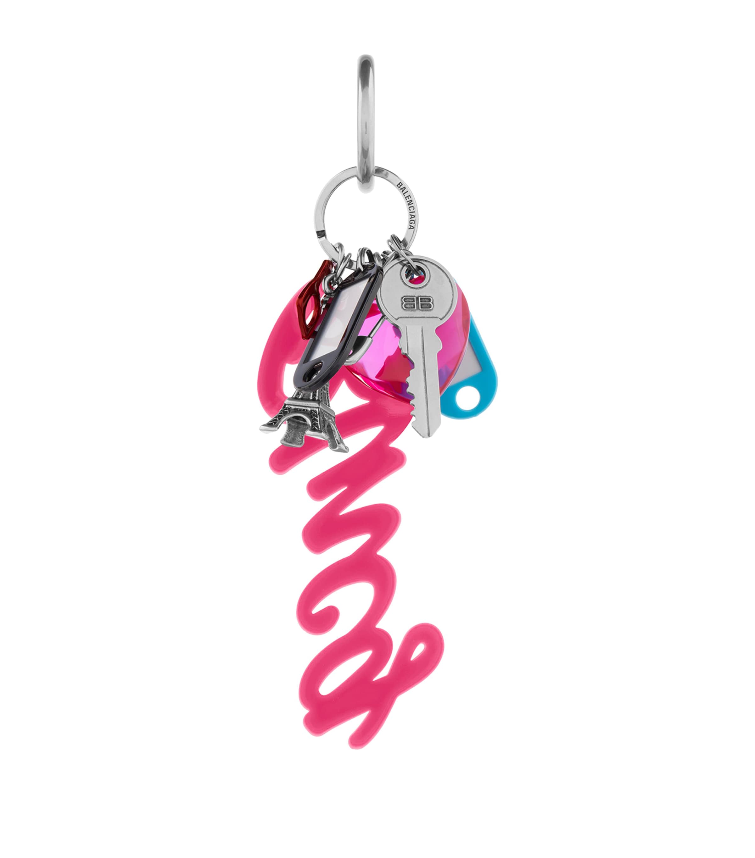 BALENCIAGA HOURGLASS SOFT BIG SOUVENIRS KEYRING