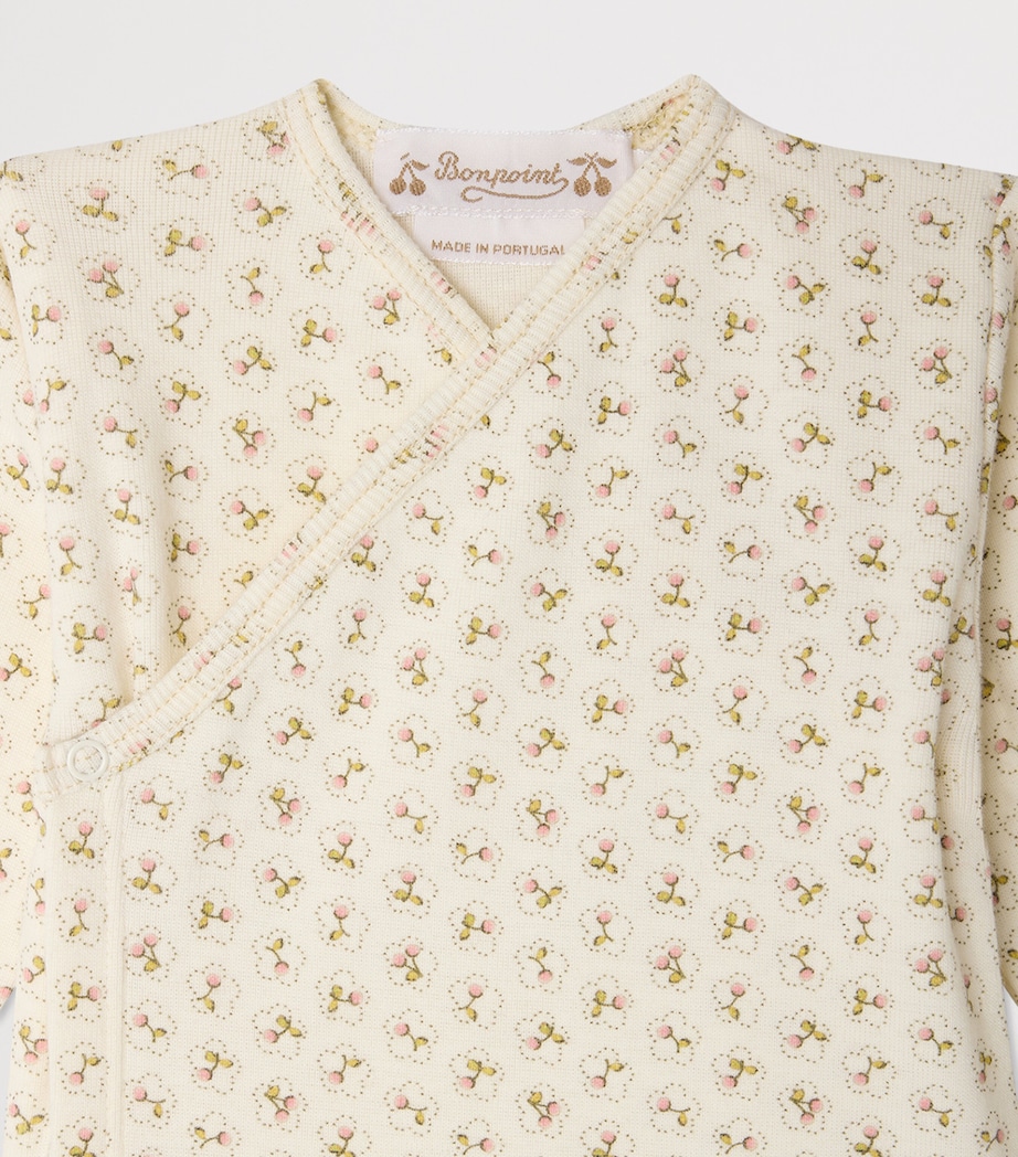 Bonpoint Cotton Floral Top and Leggings Set (1-18 Months) Imp Rose Fane Image 3