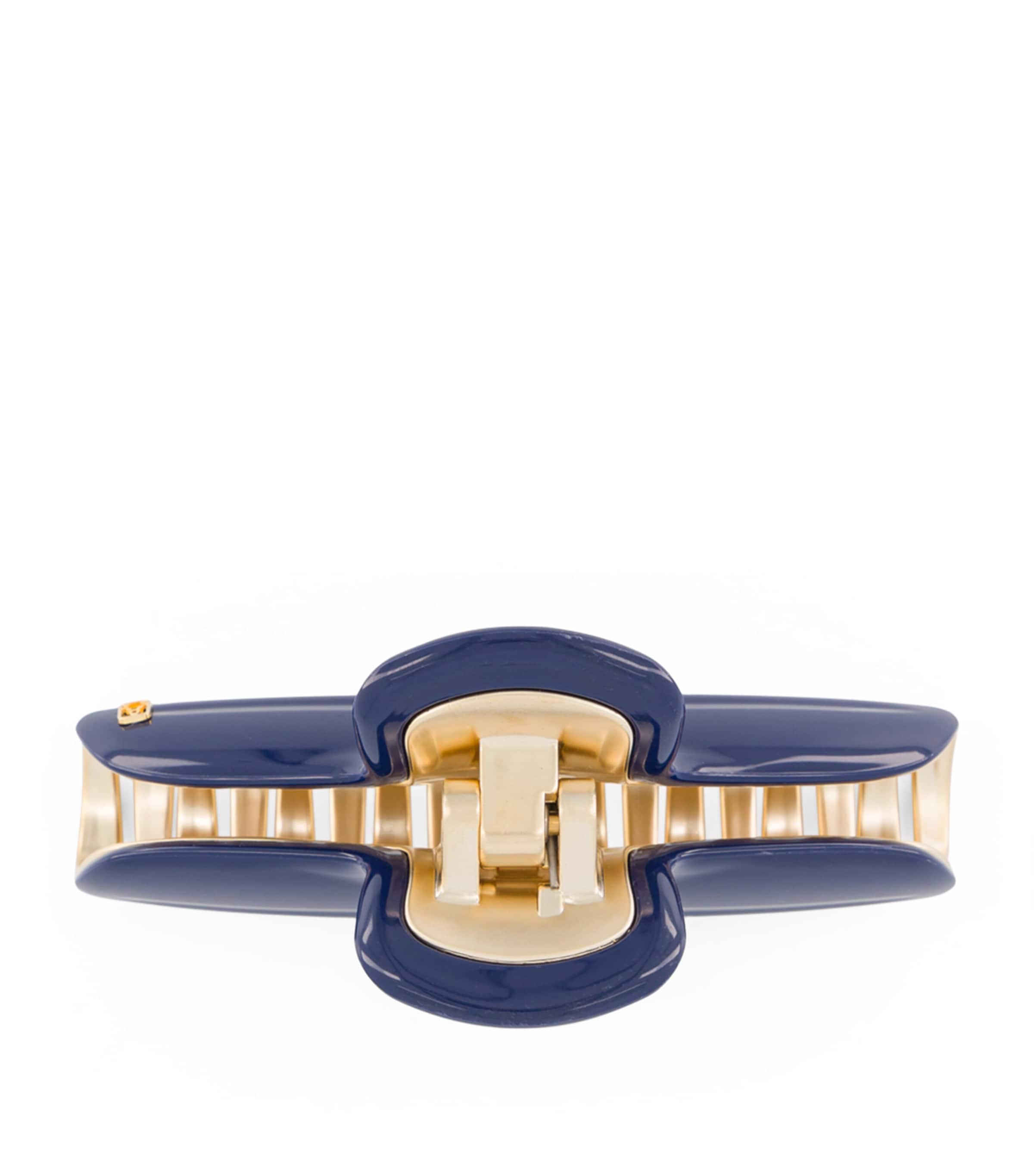 Gold-Plated Claw Hair Clip M5- MARINE/OR Image 3