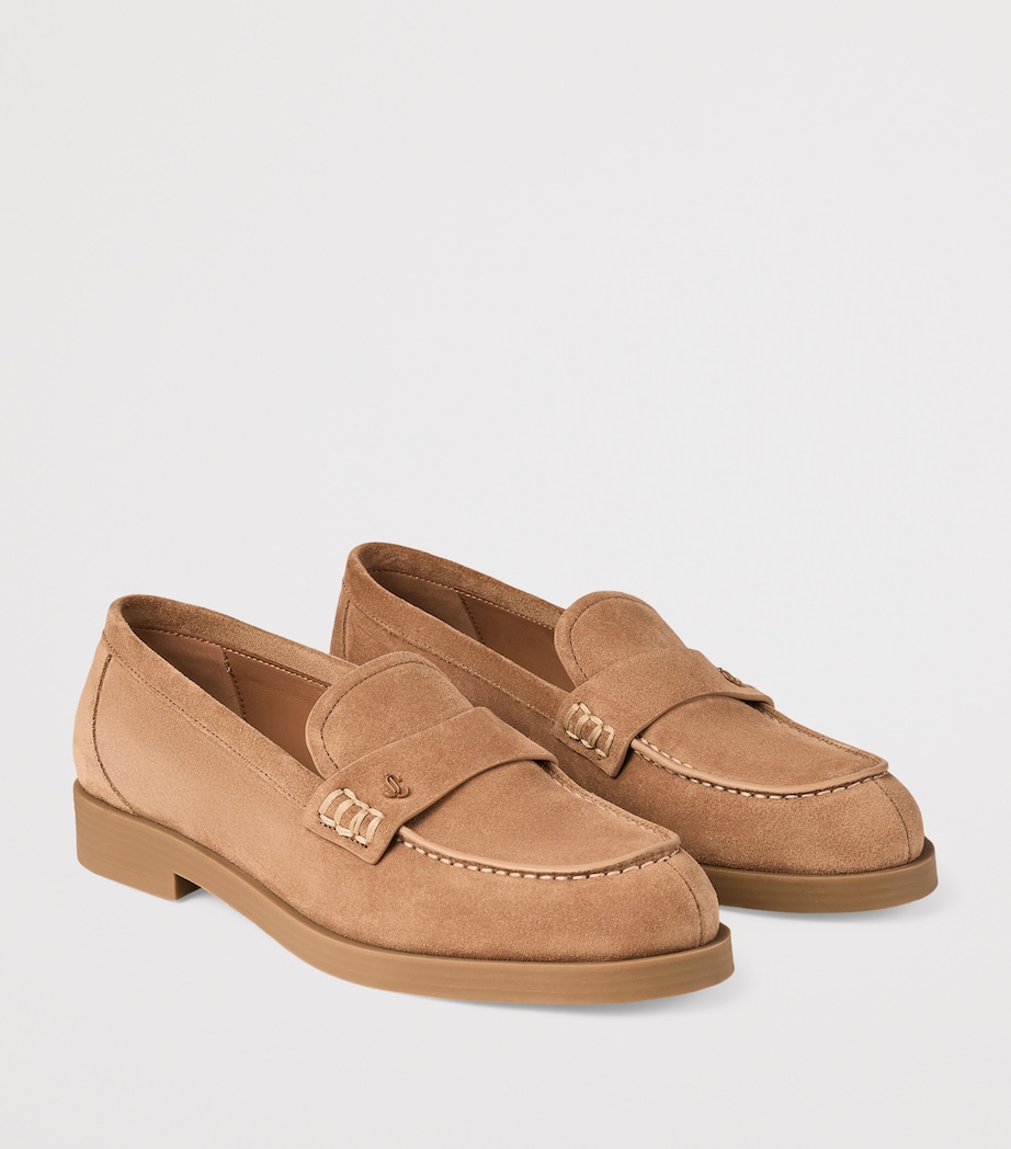 Velvet Suede Ivy Loafers TOFFEE Image 2