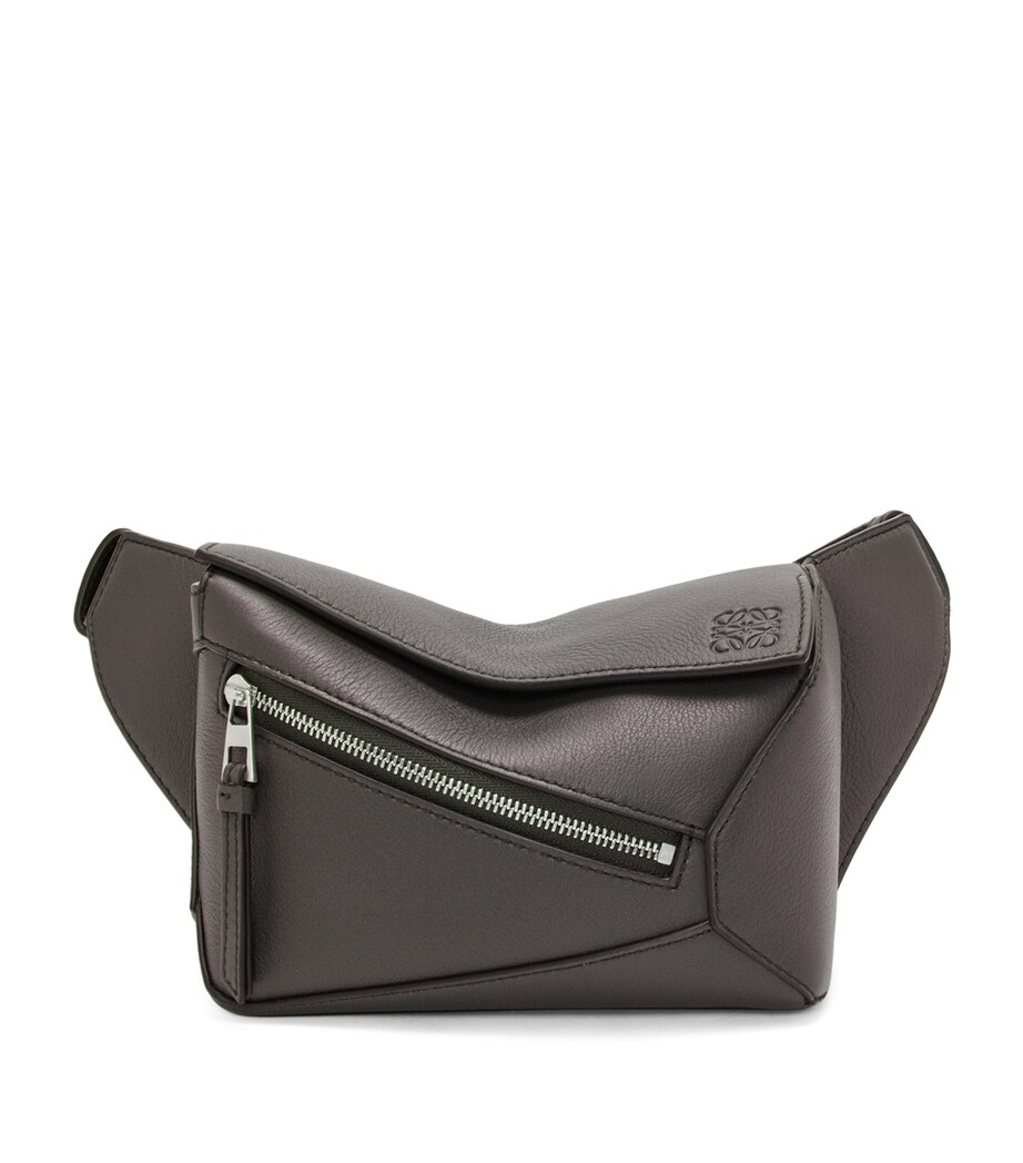 Mini Leather Puzzle Belt Bag DARK GREY Image 1
