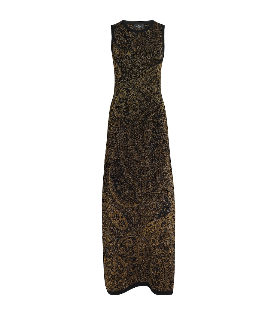 Wool-Blend Paisley Maxi Dress S9810 Image 1