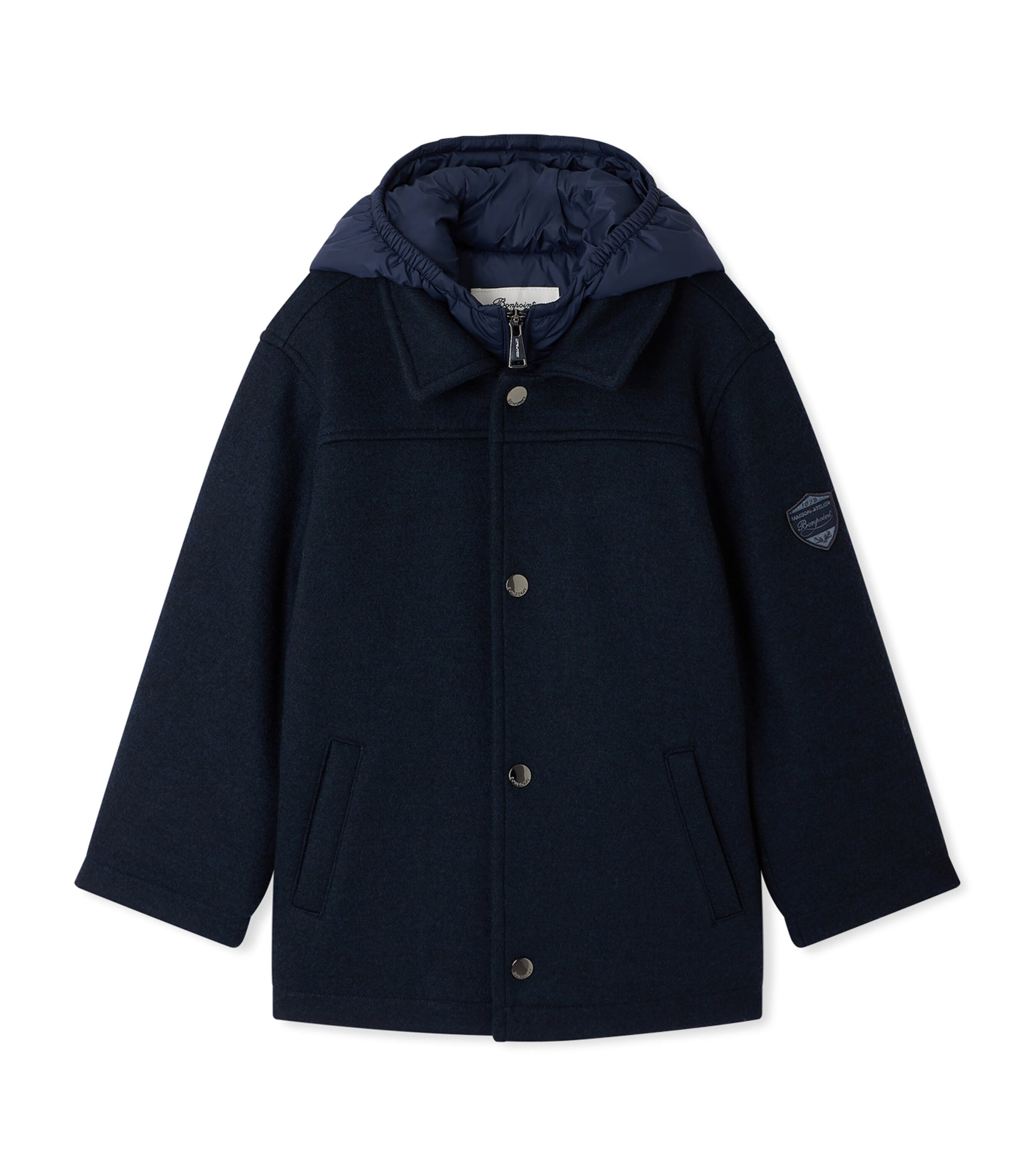 Bonpoint Hooded Coat (4-8 Years) Marine Image 1