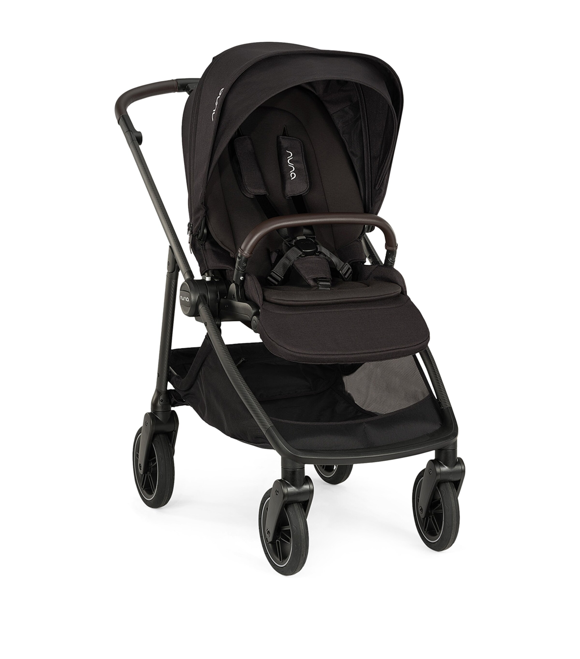 SWIV Pushchair, LYTL Carry Cot, ARRA Flex Car Seat and BASE Curv Adaptor Bundle CAVIAR Image 2