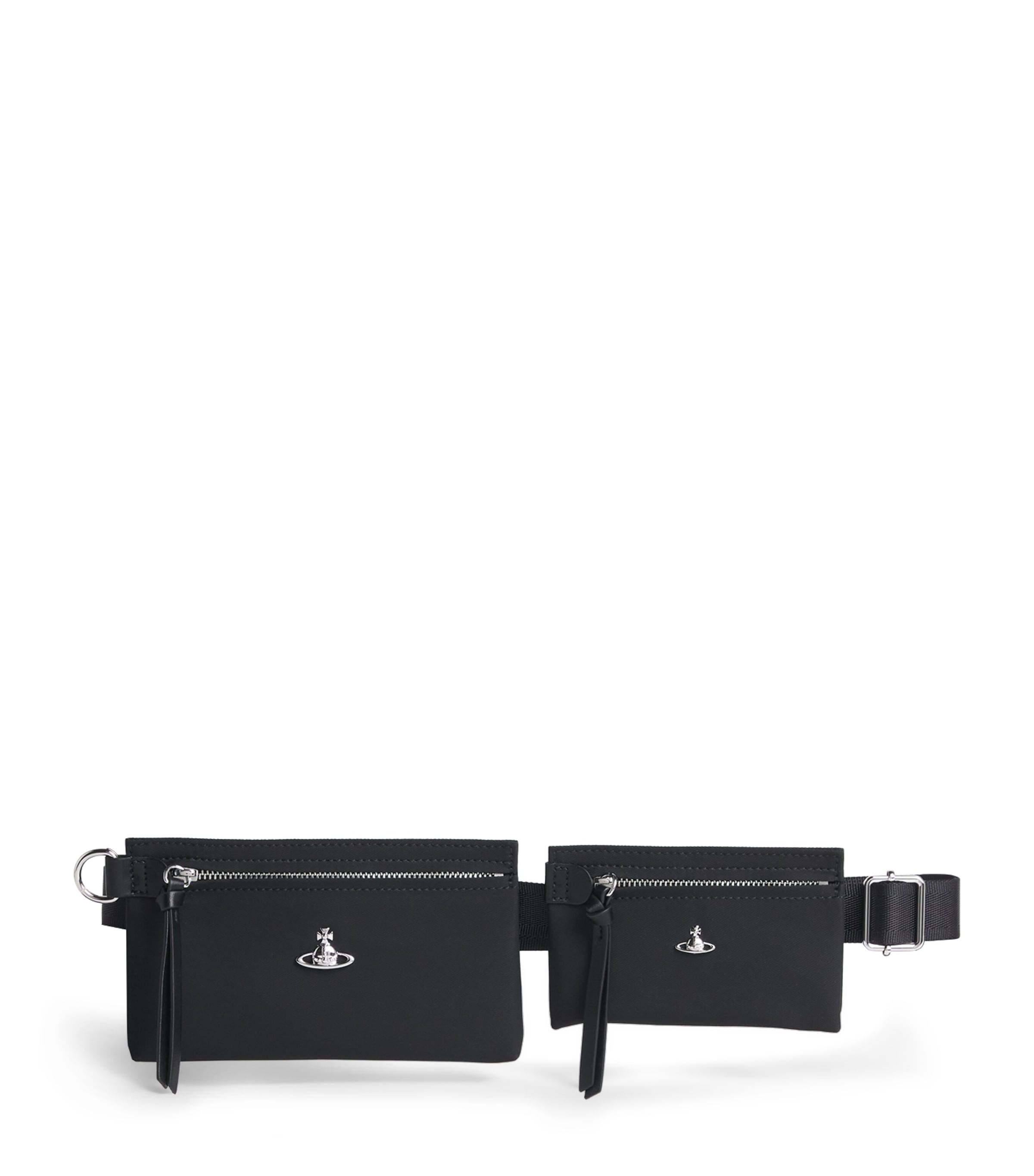 Vivienne Westwood Double Pouch Orb Belt Bag Black Image 1