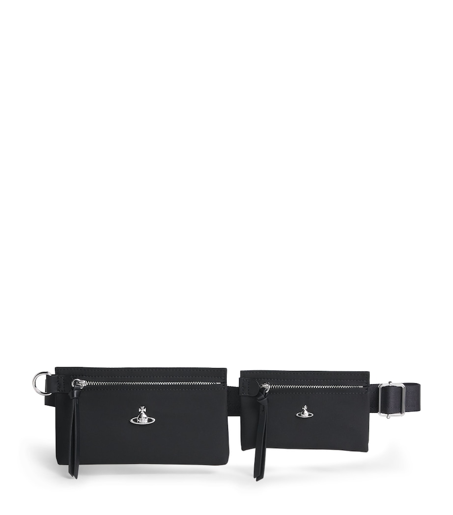 Vivienne Westwood Double Pouch Orb Belt Bag Black Image 1
