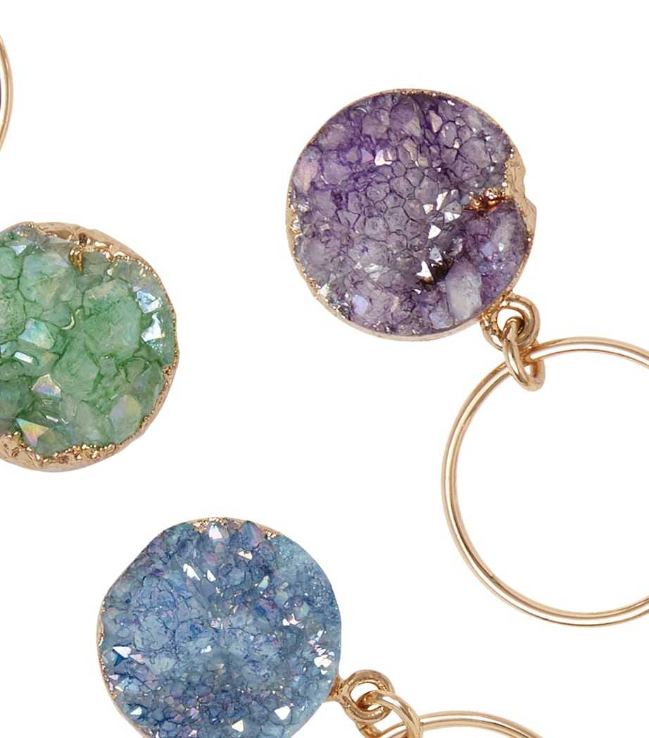 Druzy Wine Charms (Set of 6) GOLD Image 2