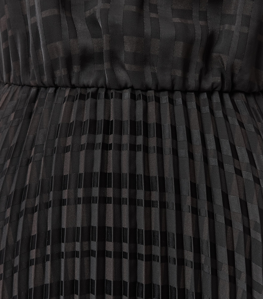 Pleated Sinead Sweater Dress BLACK Image 8