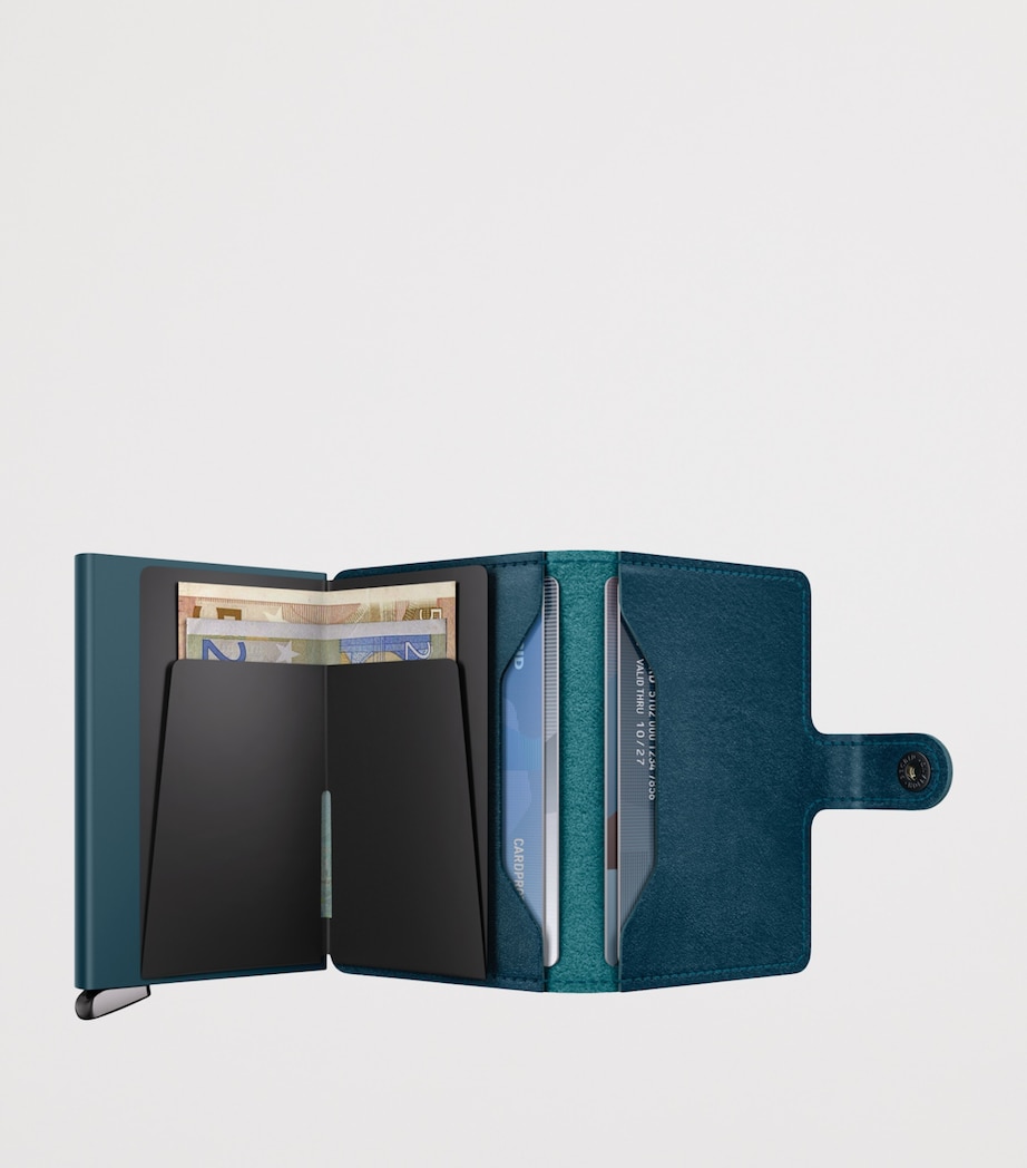 Basco Leather Miniwallet TEAL Image 4