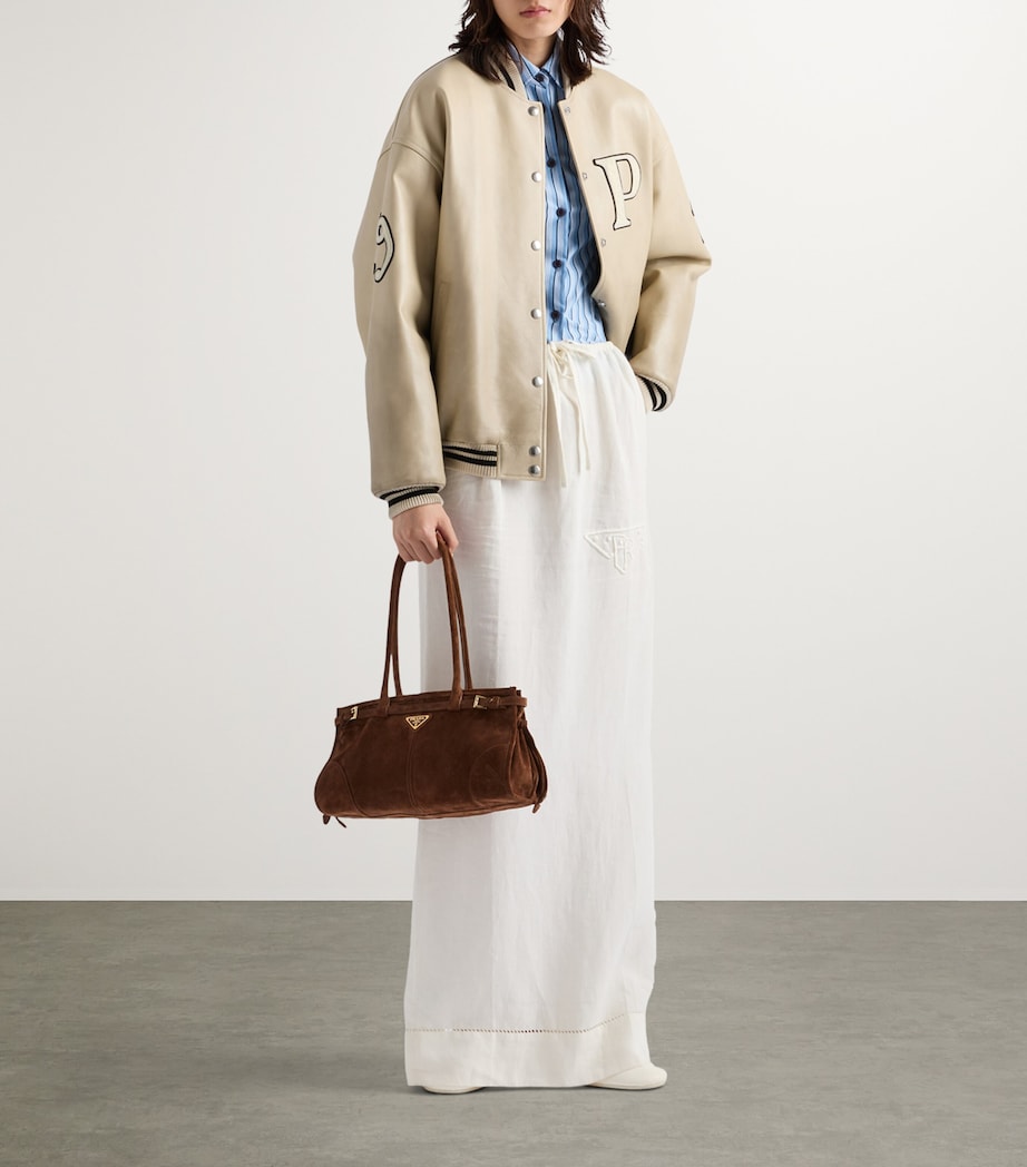 Prada Womens Cotton Piqué Striped Shirt Image 2