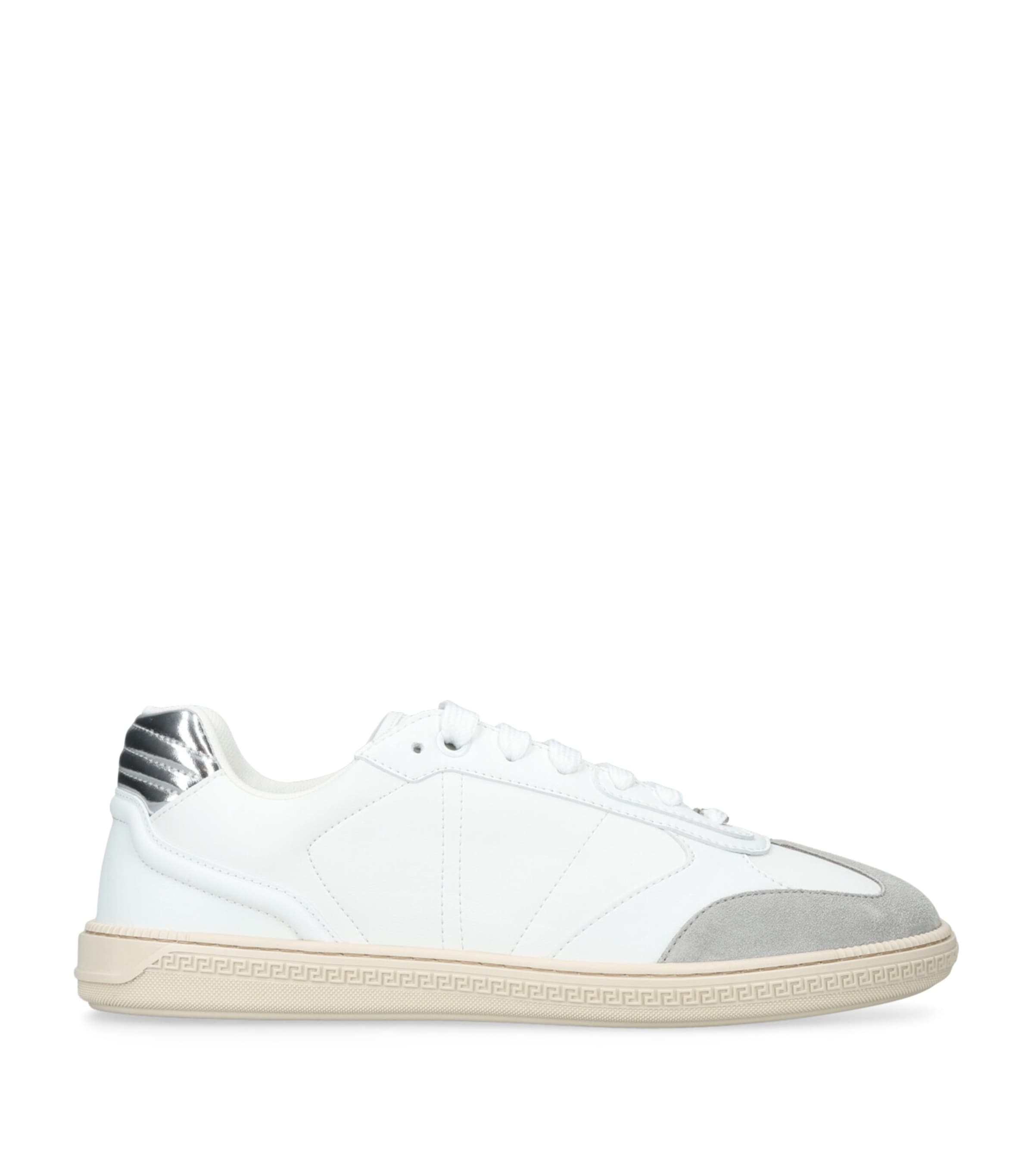 Versace Leather Low-Top Sneakers White/oth Image 1