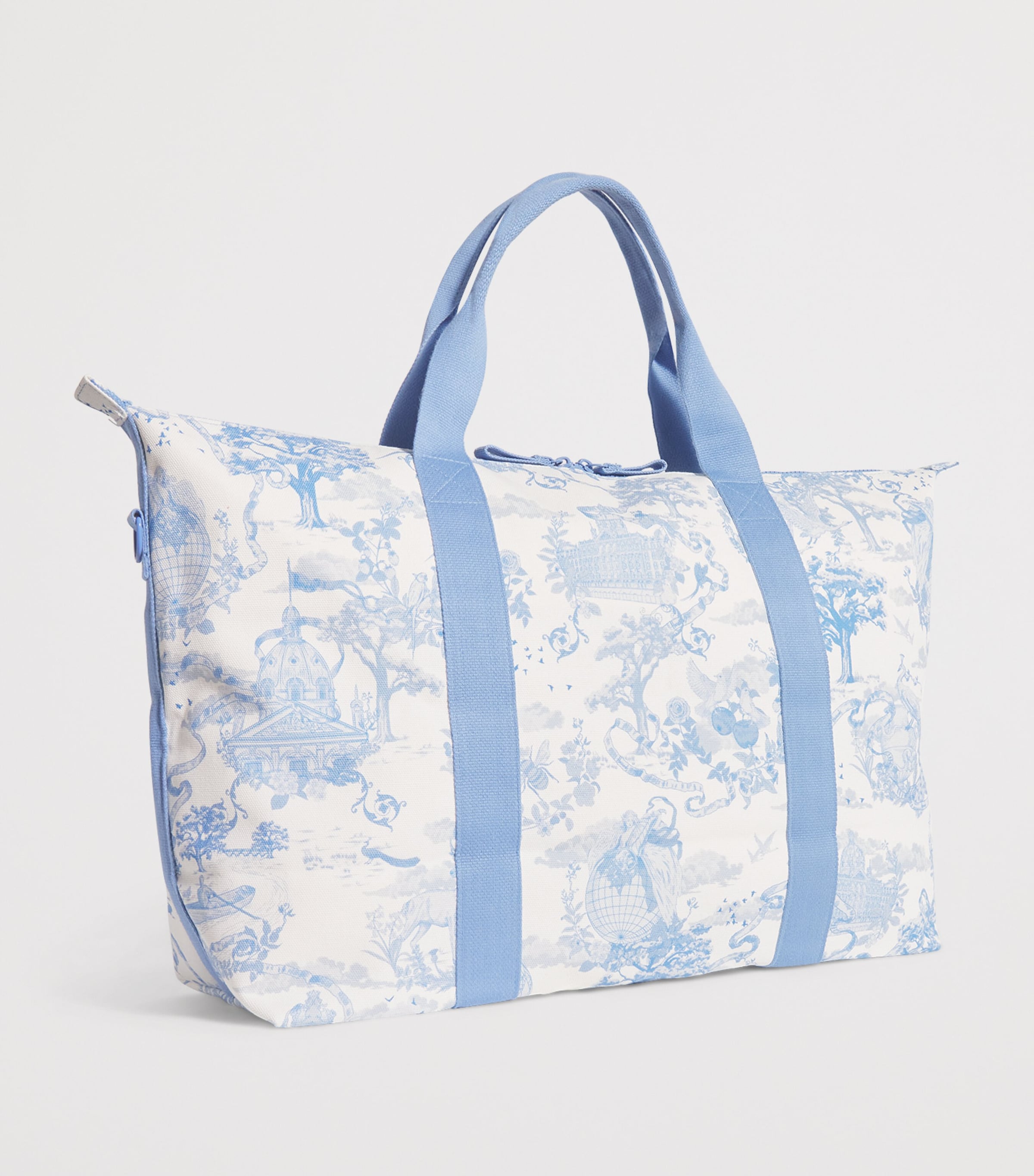 Toile Overnight Packable Bag and Pouch Set BLUE Image 2