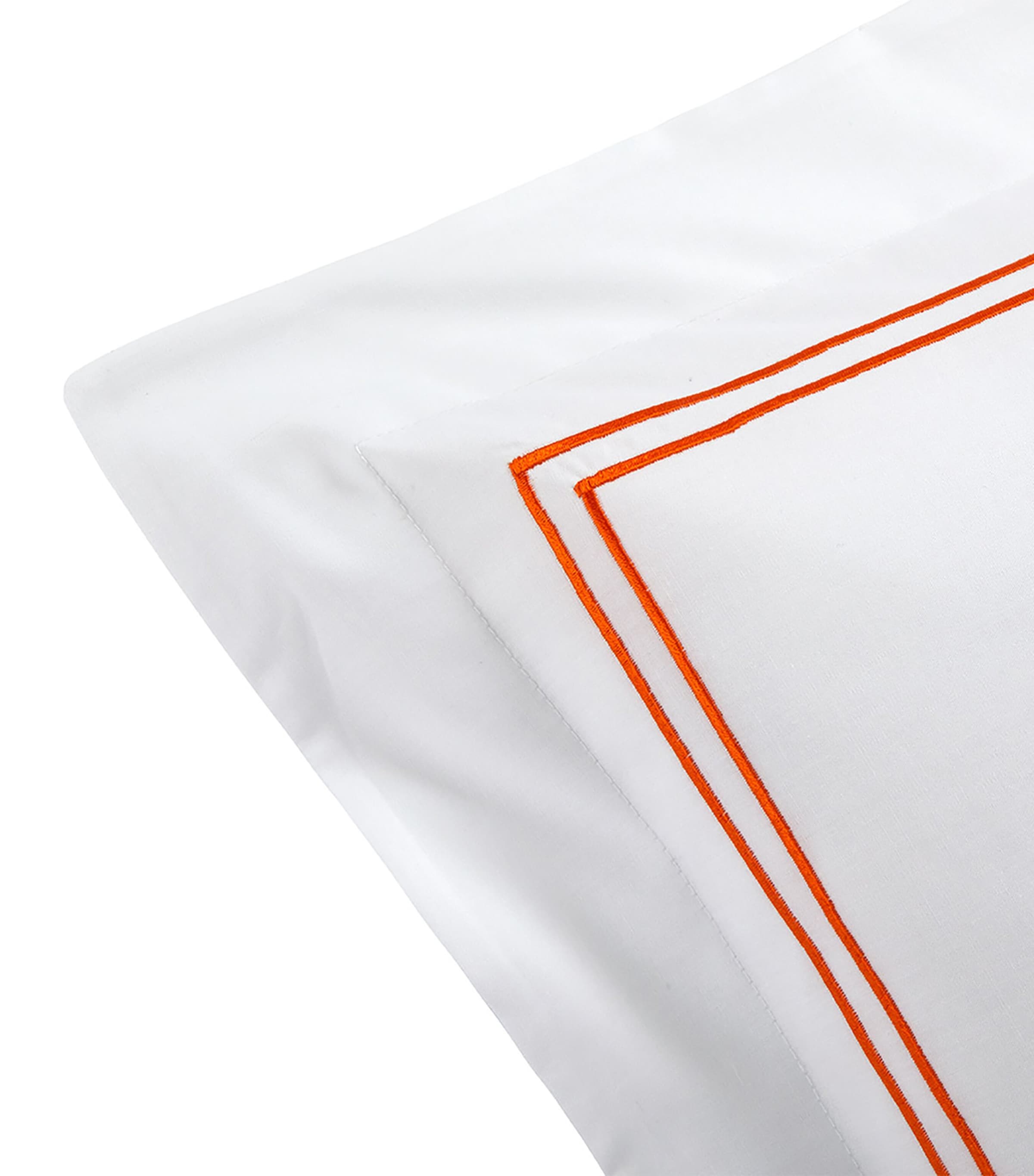 Organic Cotton Duo Standard Oxford Pillowcase (50cm x 75cm) ORANGE Image 3