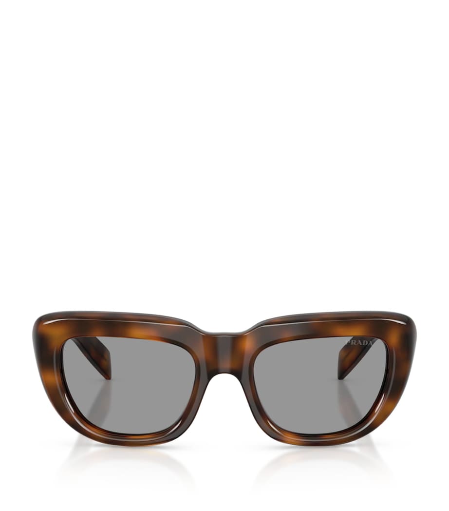 Prada PR D07S Rectangle Sunglasses Brown Image 1