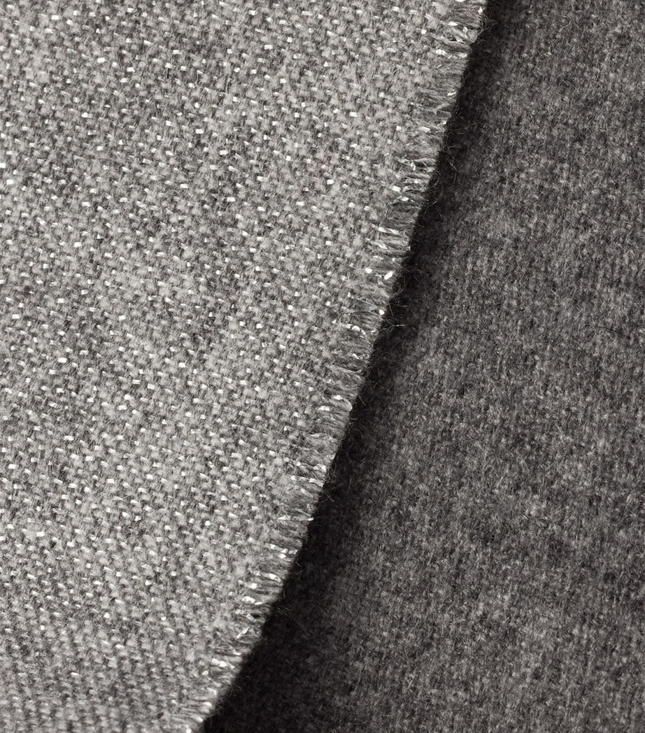 Silk-Cashmere Jacquard Scarf F0S9Q Image 2