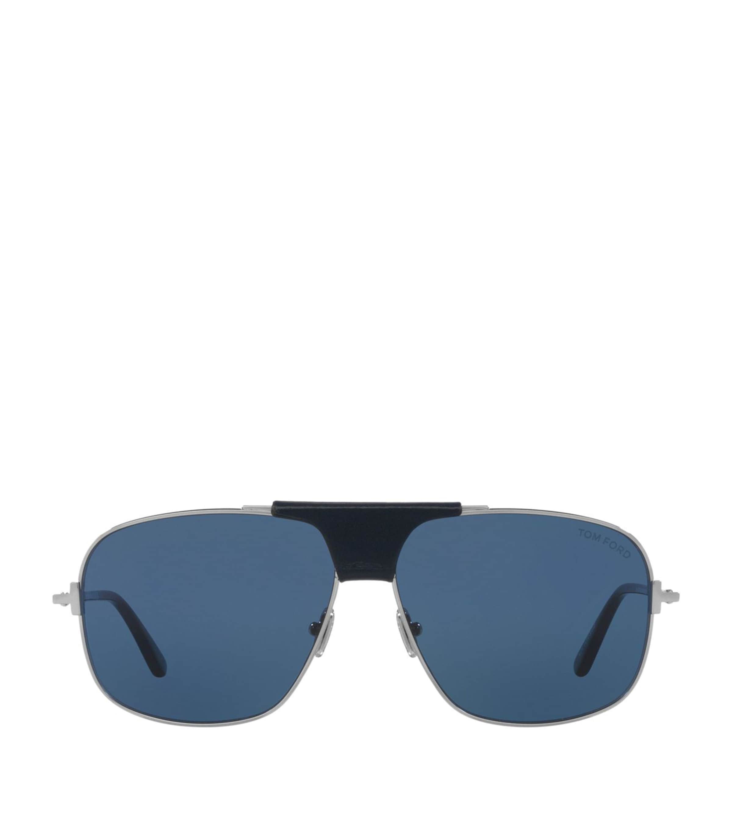 Tom Ford Acetate Tex Sunglasses In Silver