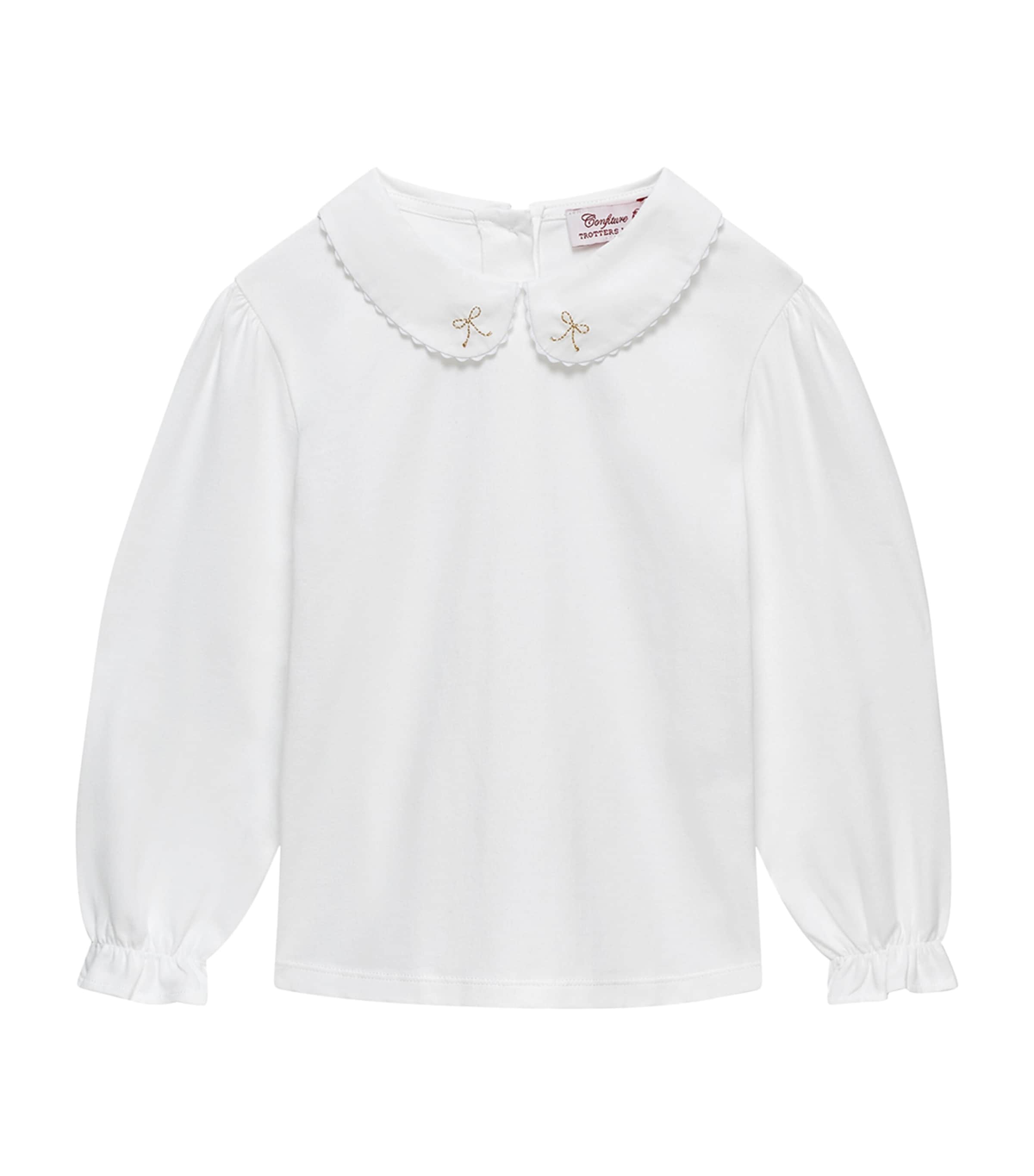 Trotters Bow-detail Amelia Blouse In White