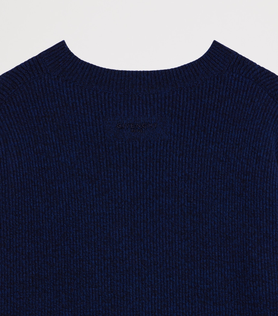 Givenchy Womens Wool-Blend Asymmetric Sweater Image 6